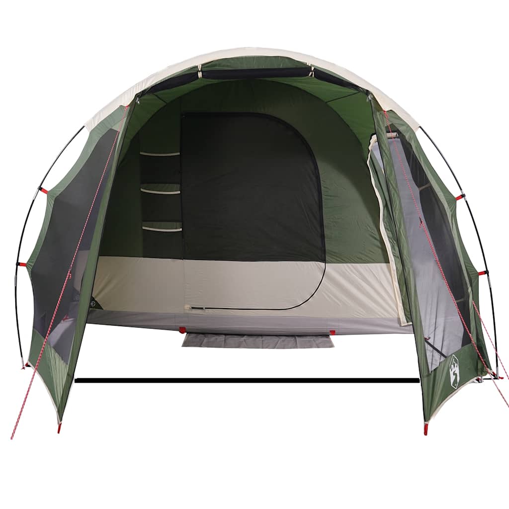 Tenda Familiare a Tunnel per 8 Persone Verde Impermeabile