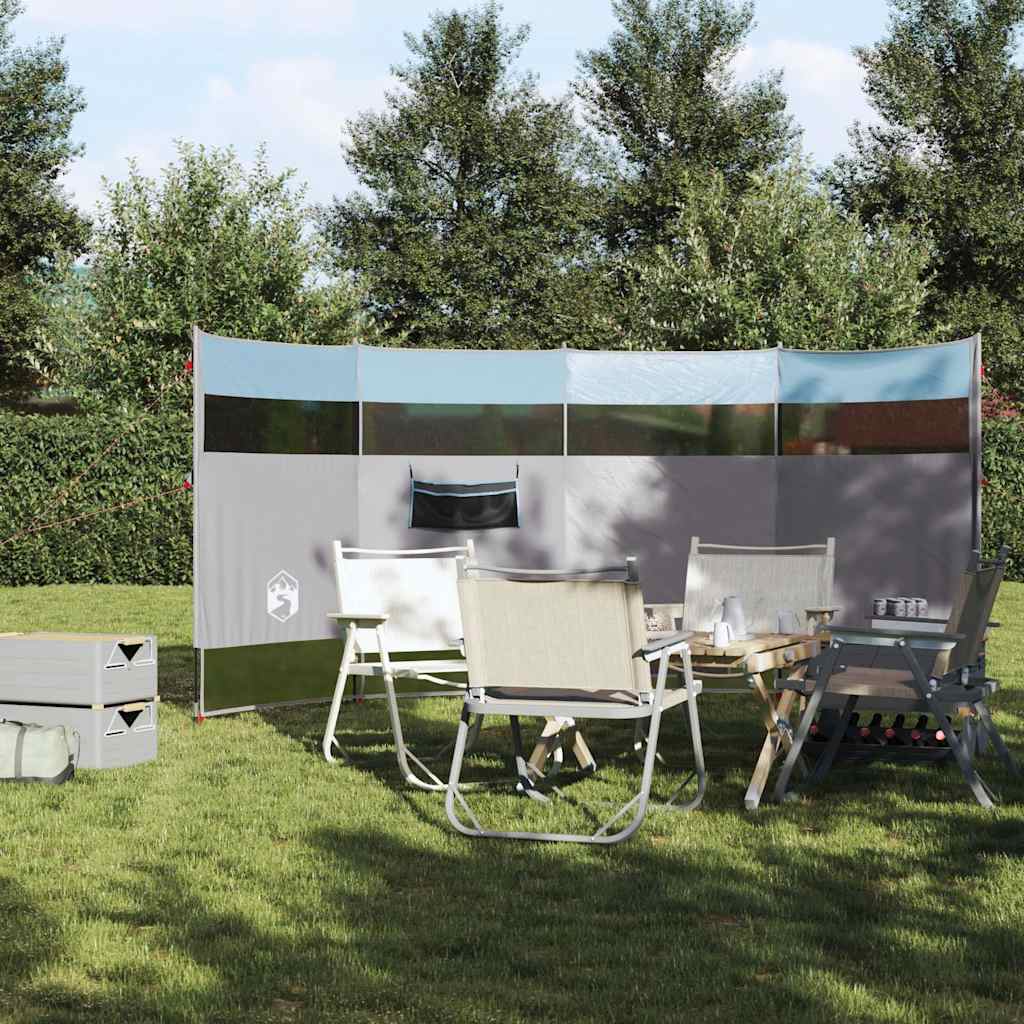Frangivento da Campeggio Blu 366x152x152 cm Impermeabile