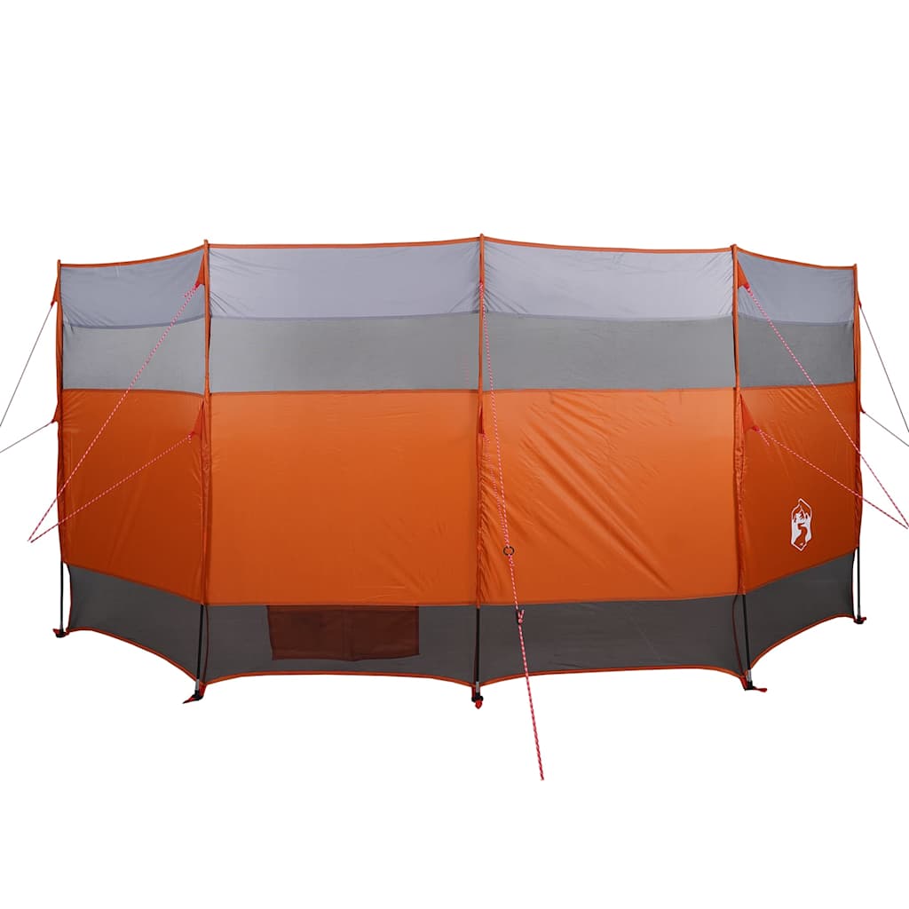 Frangivento da Campeggio Grigio e Arancione 366x152x152 cm Impermeabile