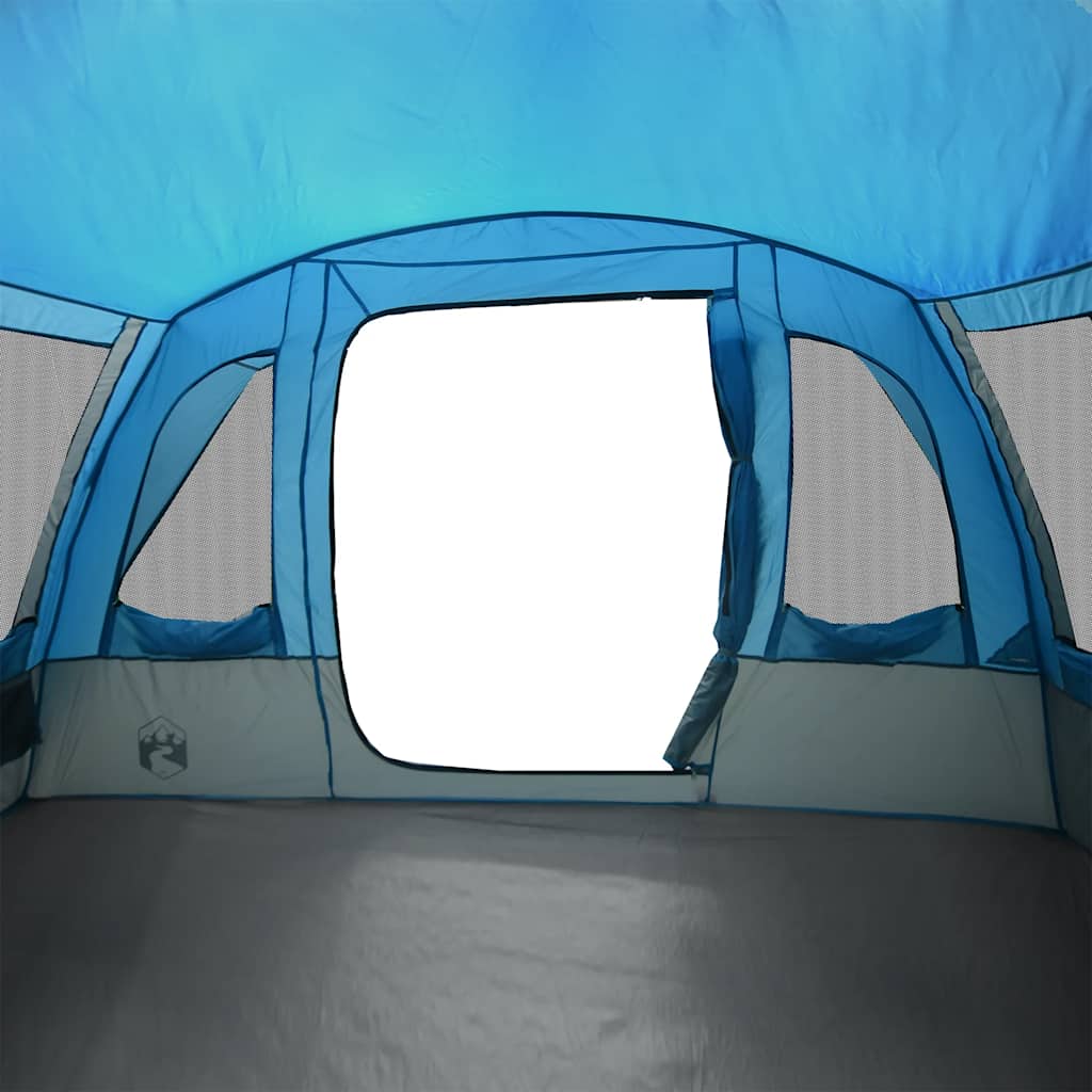 Tenda Familiare a Tunnel per 8 Persone Blu Impermeabile