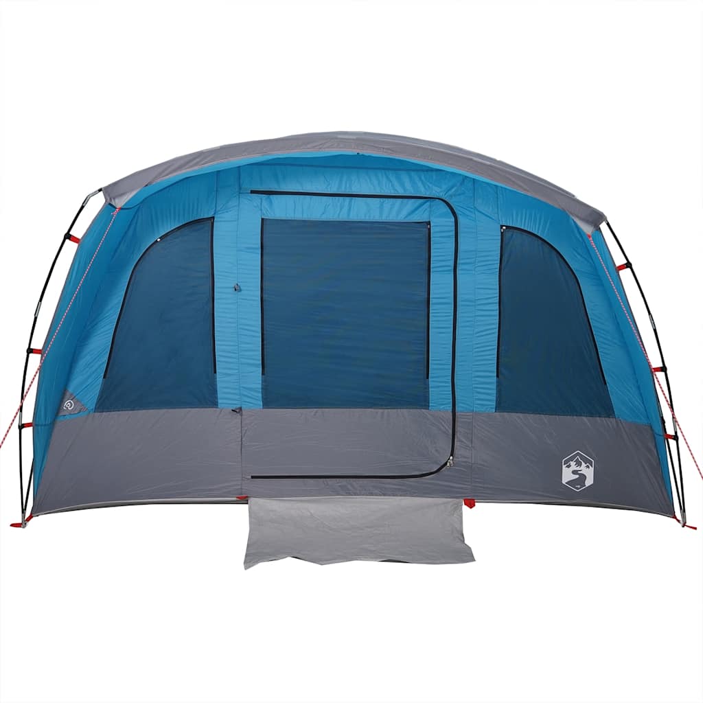 Tenda Familiare a Tunnel per 8 Persone Blu Impermeabile