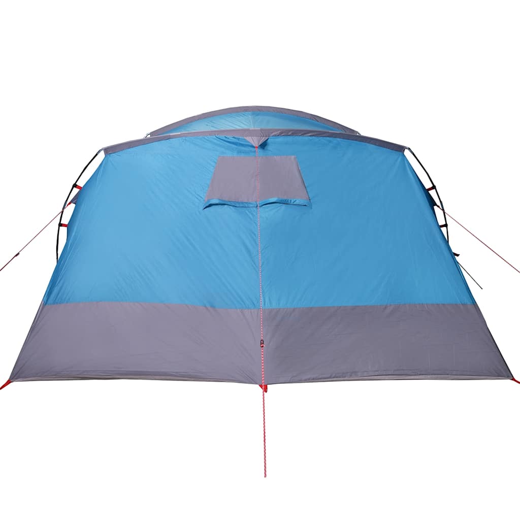 Tenda Familiare a Tunnel per 8 Persone Blu Impermeabile
