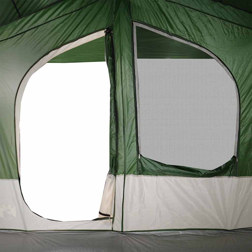 Tenda da Campeggio a Cabina per 5 Persone Verde Impermeabile