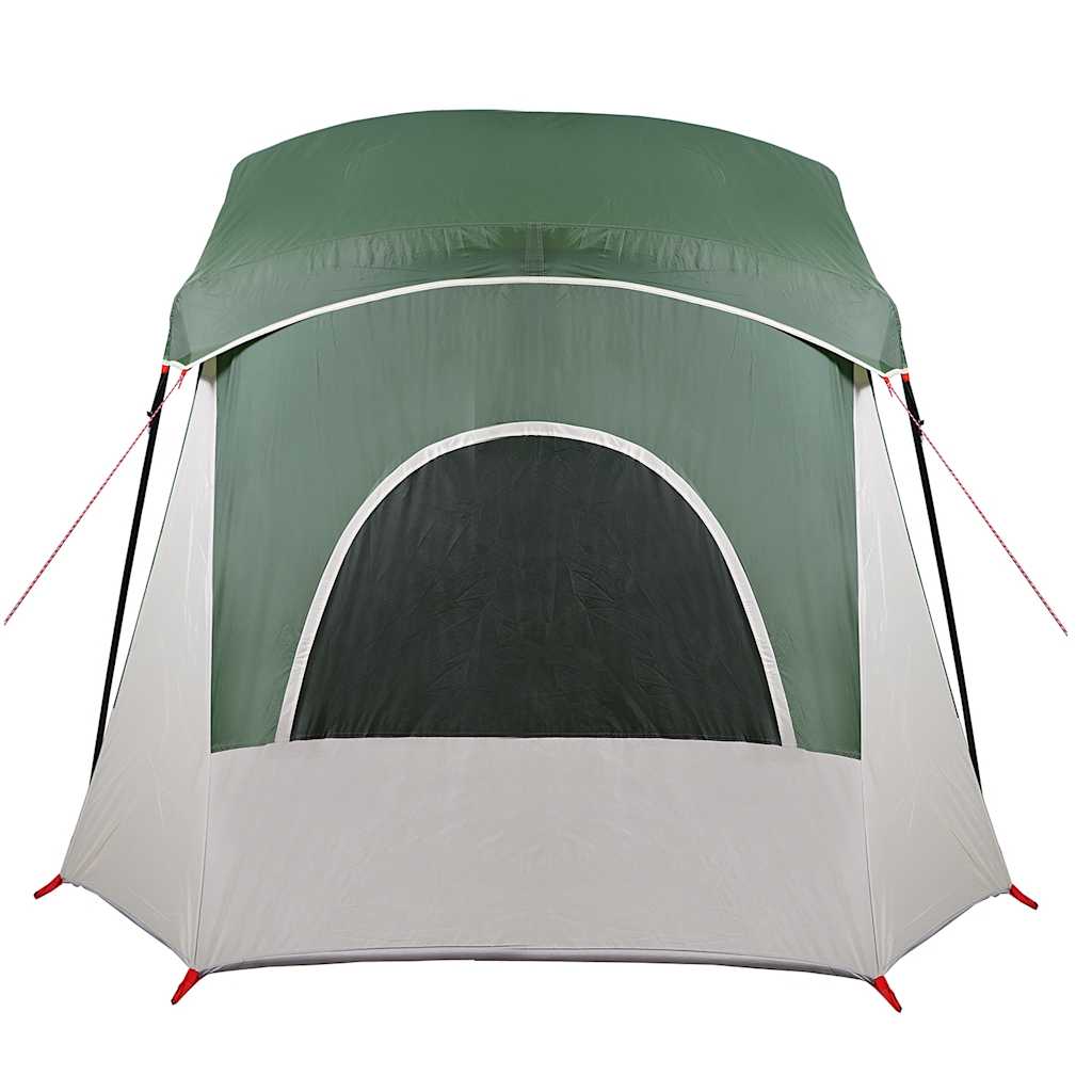 Tenda da Campeggio a Cabina per 5 Persone Verde Impermeabile
