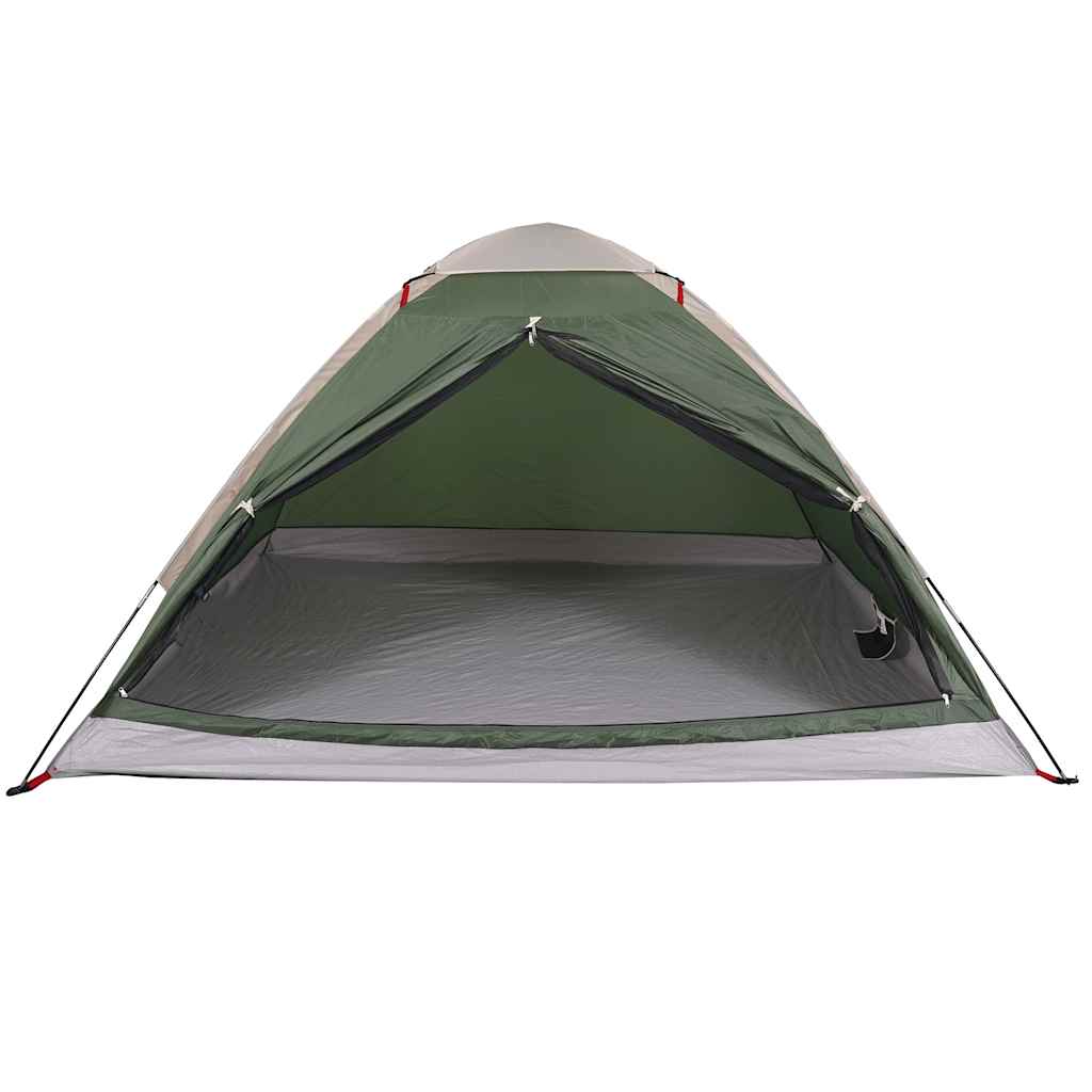 Tenda da Campeggio a Cupola per 4 Persone Verde Impermeabile