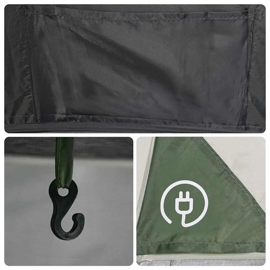 Tenda da Campeggio a Cupola per 2 Persone Verde Impermeabile