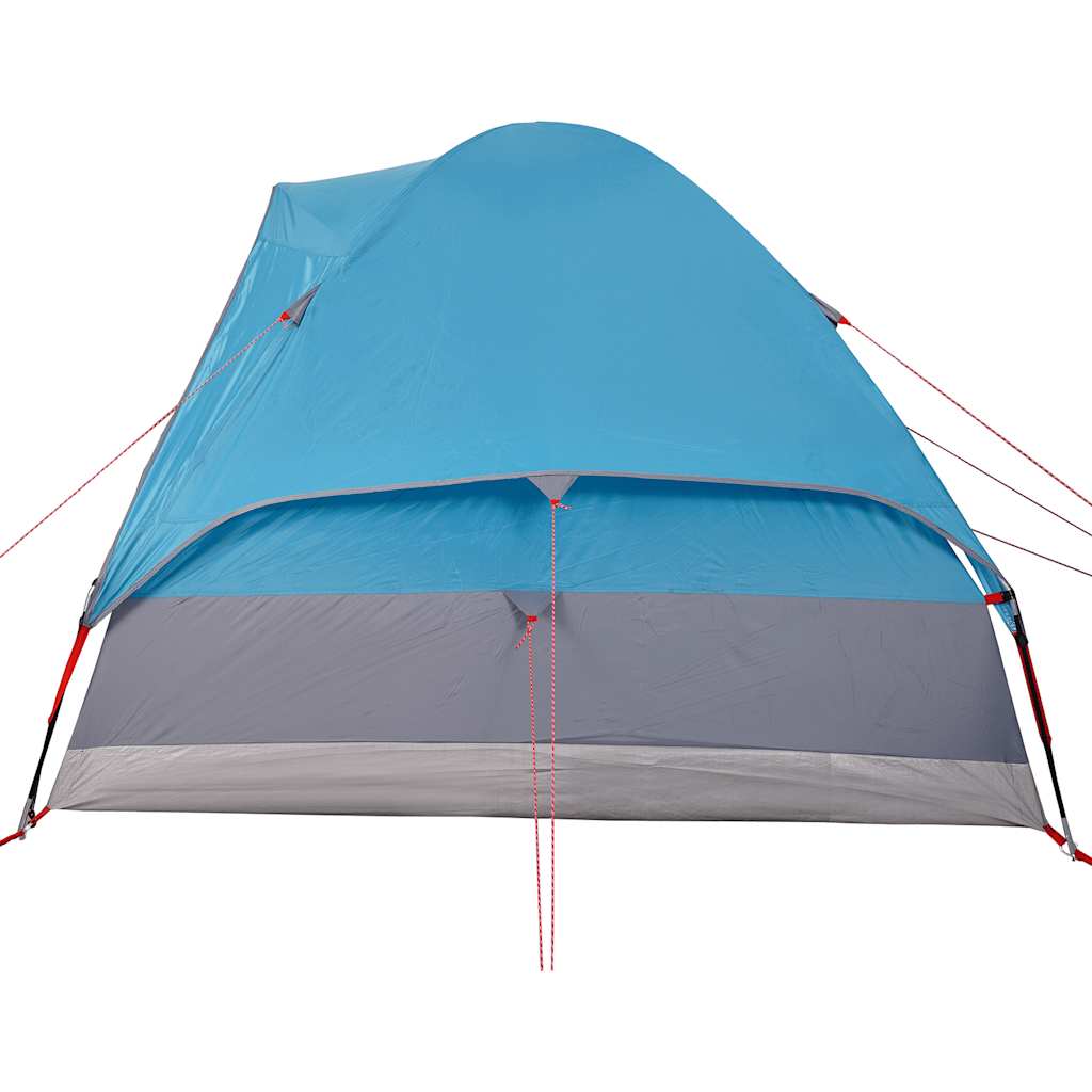 Tenda da Campeggio a Cupola per 4 Persone Blu Impermeabile