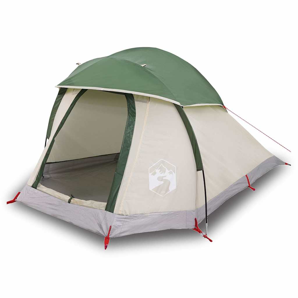 Tenda da Campeggio a Cupola per 1 Persona Verde Impermeabile
