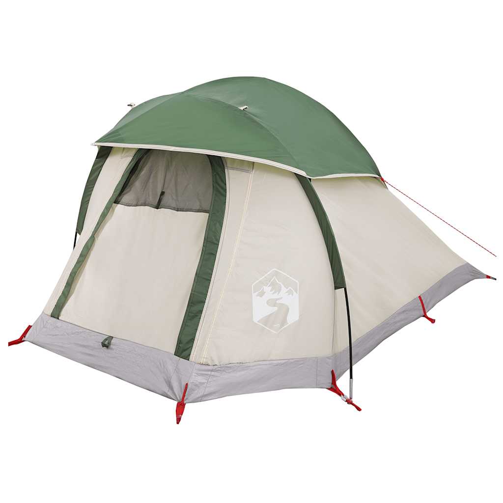Tenda da Campeggio a Cupola per 1 Persona Verde Impermeabile
