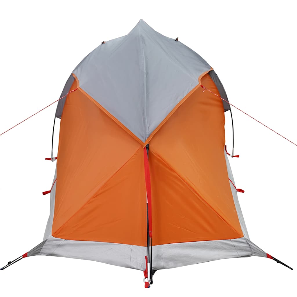 Tenda Campeggio a Cupola 1Persona Grigia Arancione Impermeabile