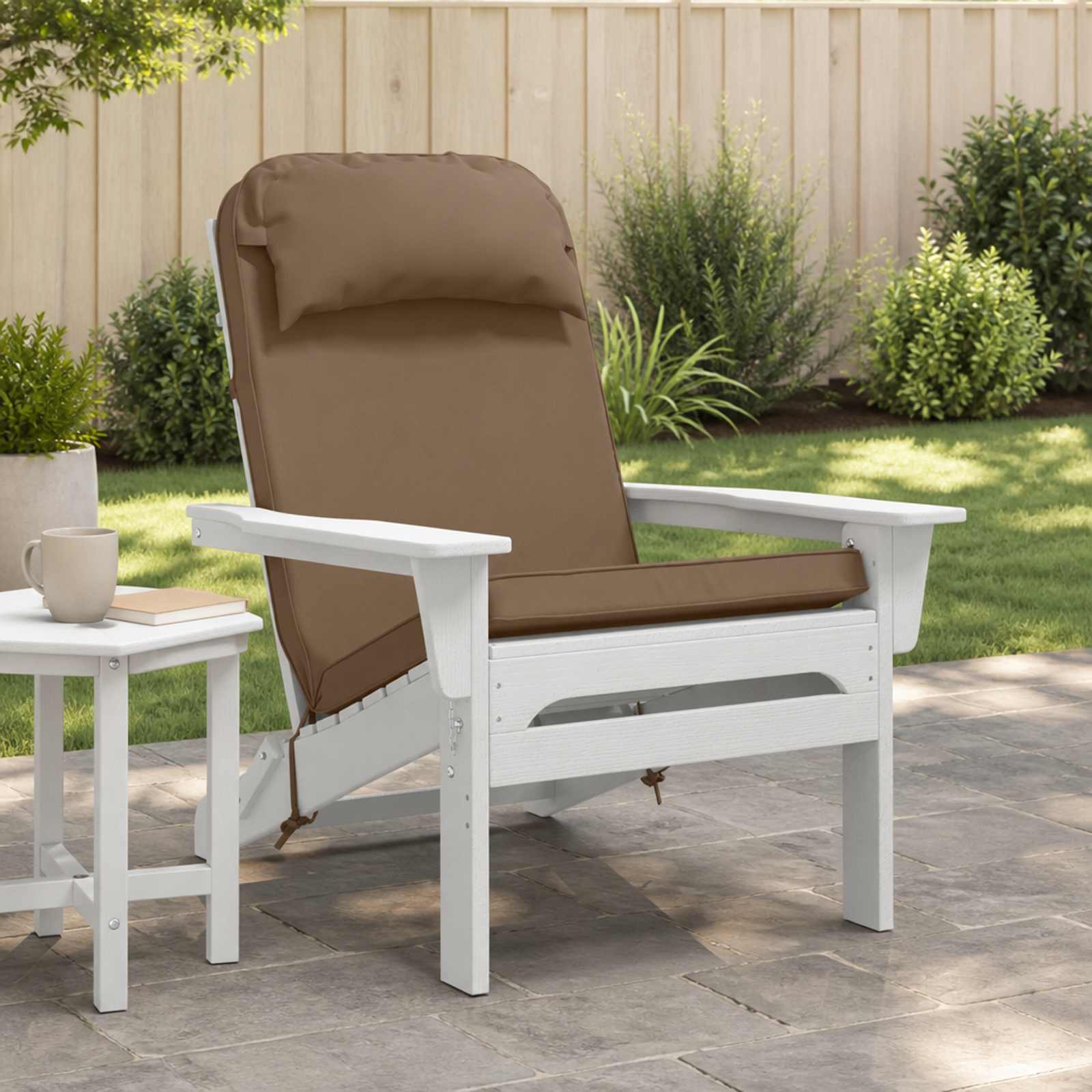 Cuscino per Lounger Sole 100% Poliestere Tortora