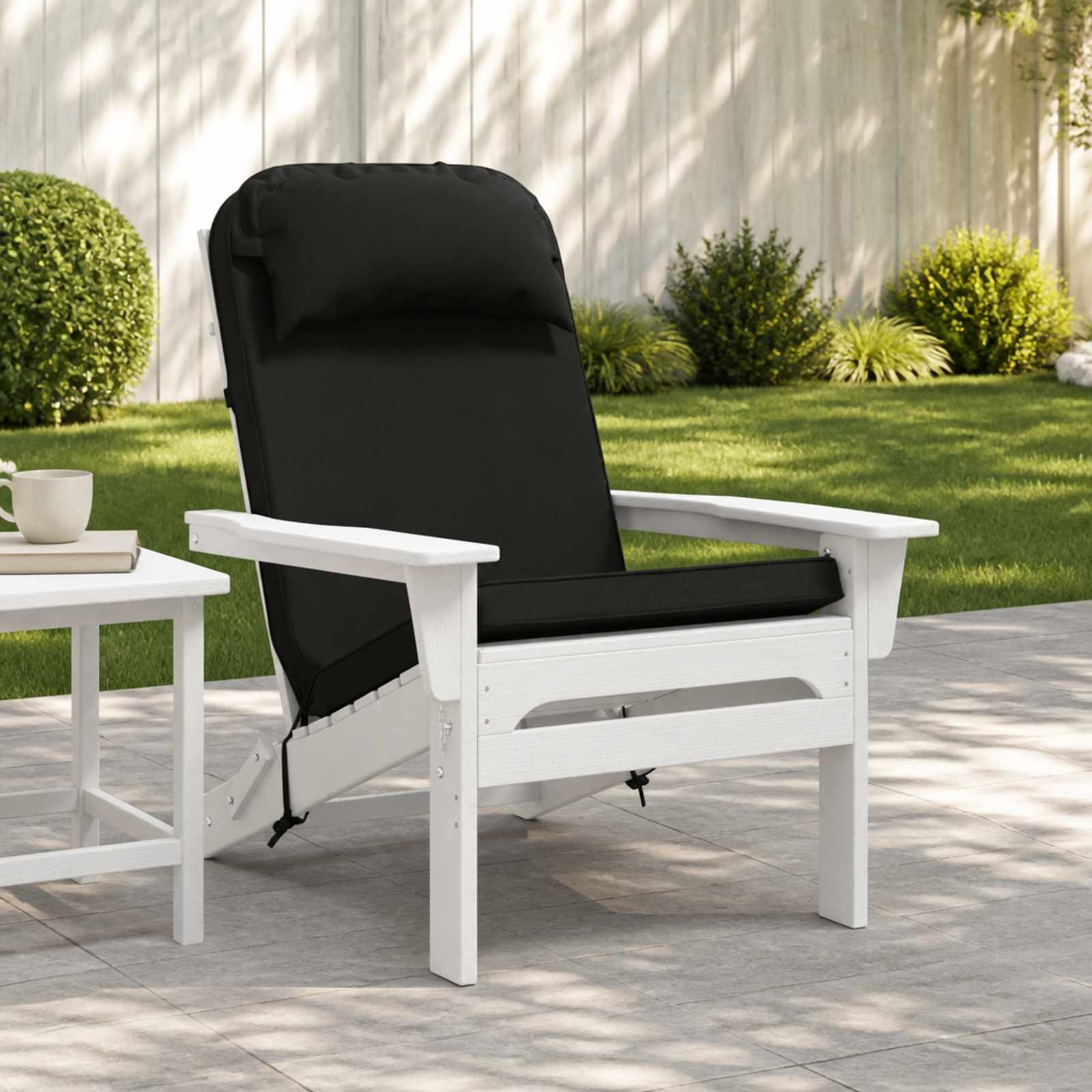 Cuscino per Lounger Sole 100% Poliestere Nero 55 x 124 x 5 cm
