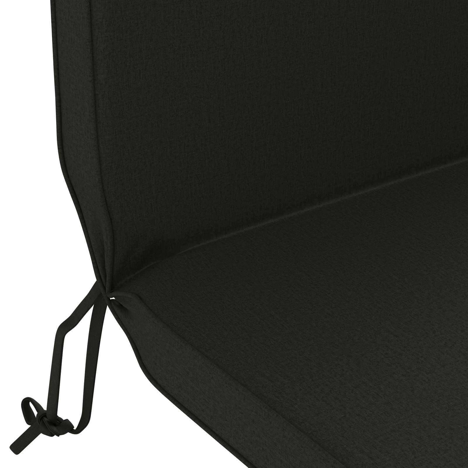Cuscino per Lounger Sole 100% Poliestere Nero 55 x 124 x 5 cm