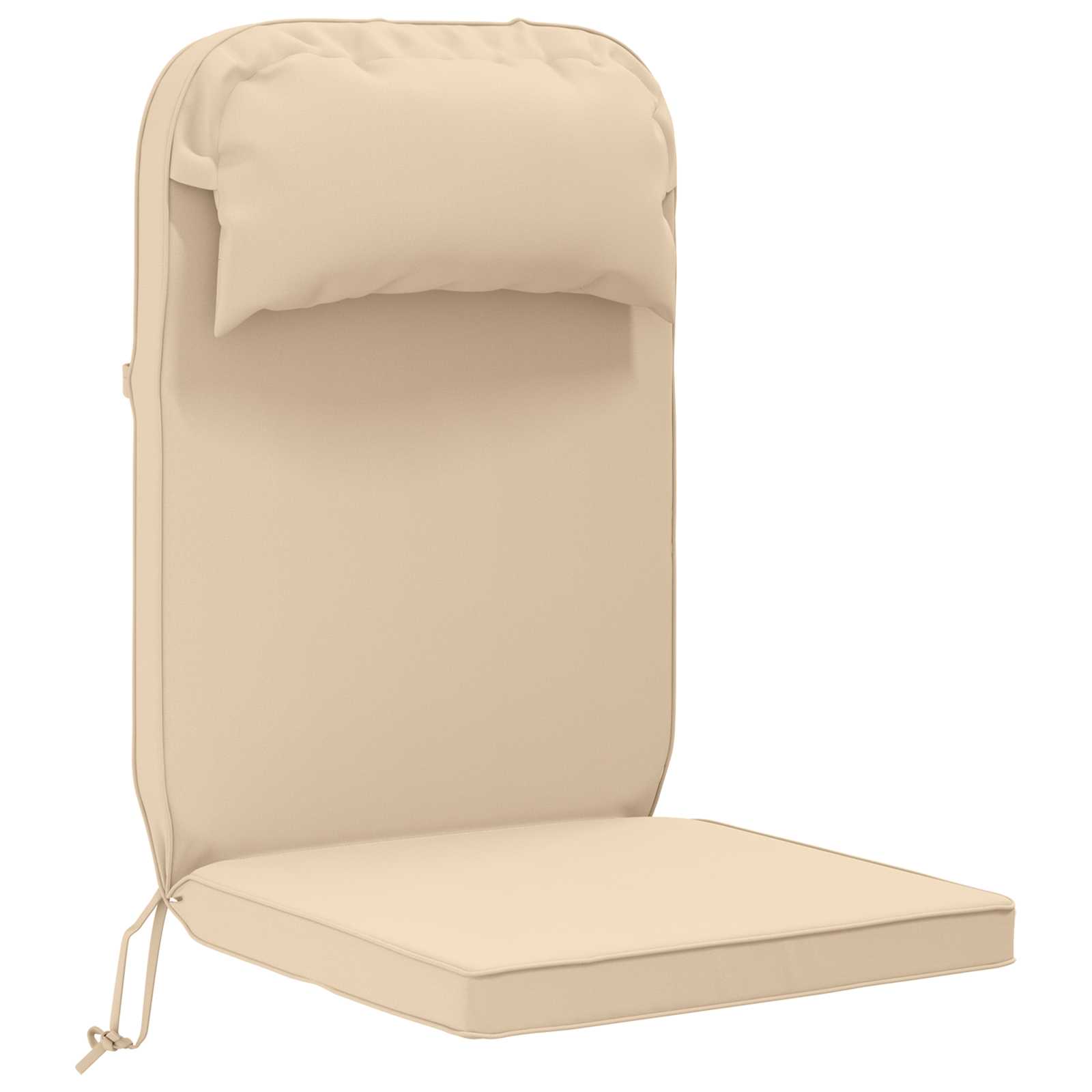 Cuscino per Lounger Sole 100% Poliestere Crema 55 x 124 x 5 cm
