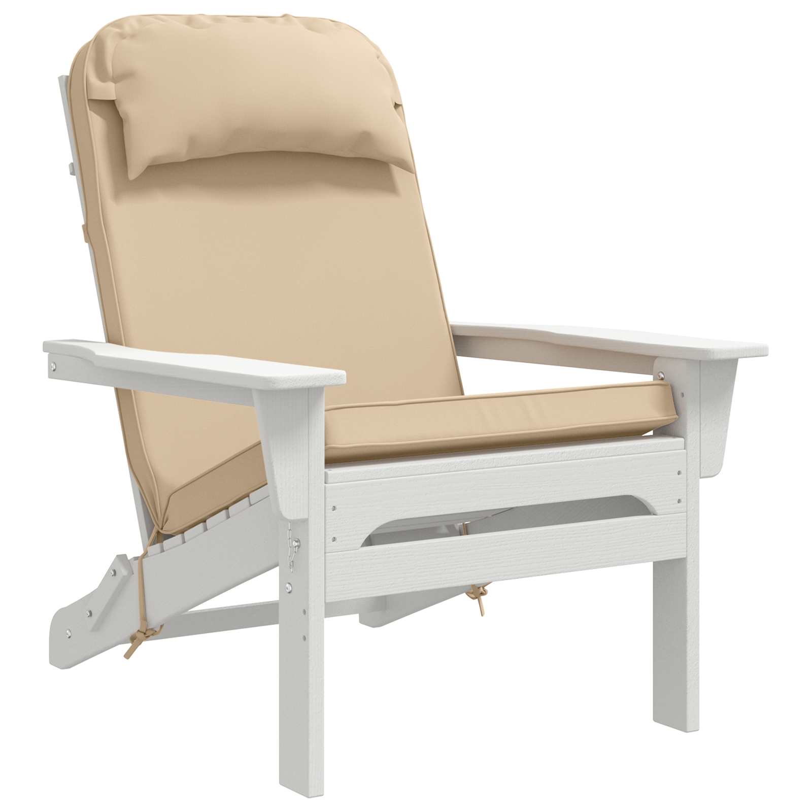 Cuscino per Lounger Sole 100% Poliestere Crema 55 x 124 x 5 cm