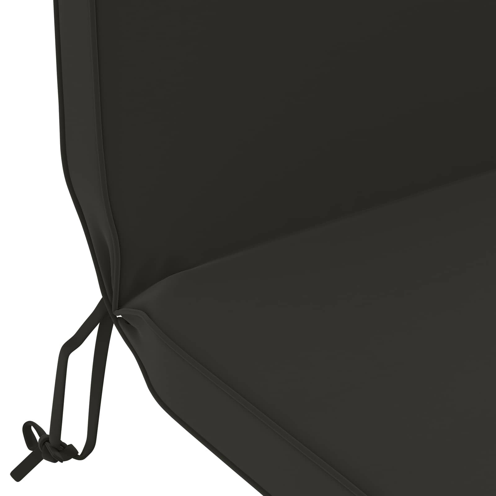 Cuscino per Lounger Sole 100% Poliestere Nero 55 x 124 x 5 cm