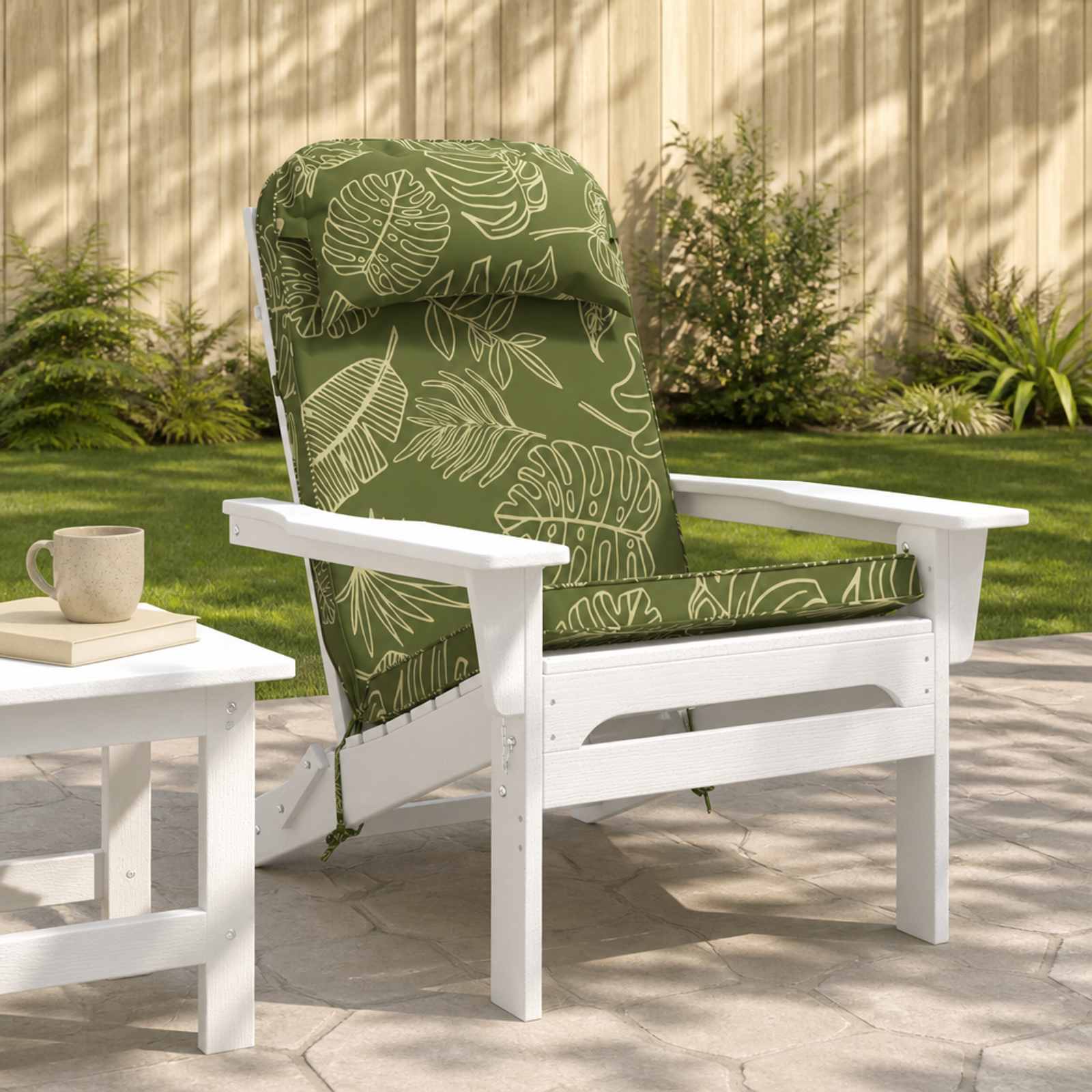 Cuscino per Lounger Sole 100% Poliestere Design a foglia