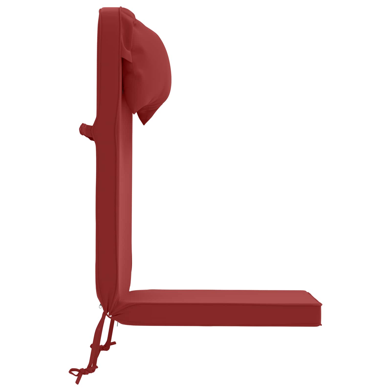 Cuscino per Lounger Sole 100% Poliestere Rosso Vino