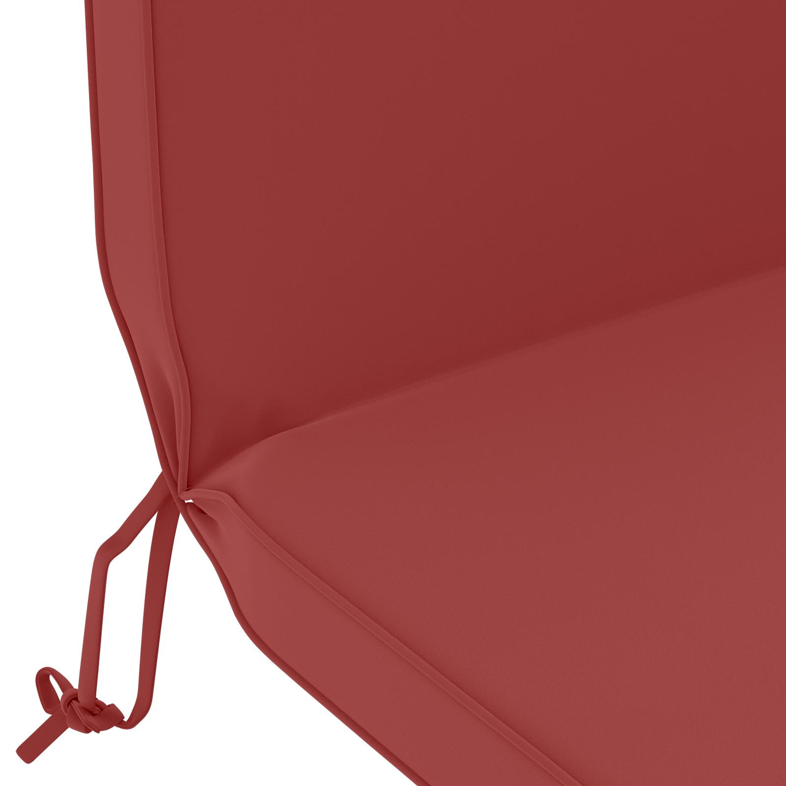 Cuscino per Lounger Sole 100% Poliestere Rosso Vino
