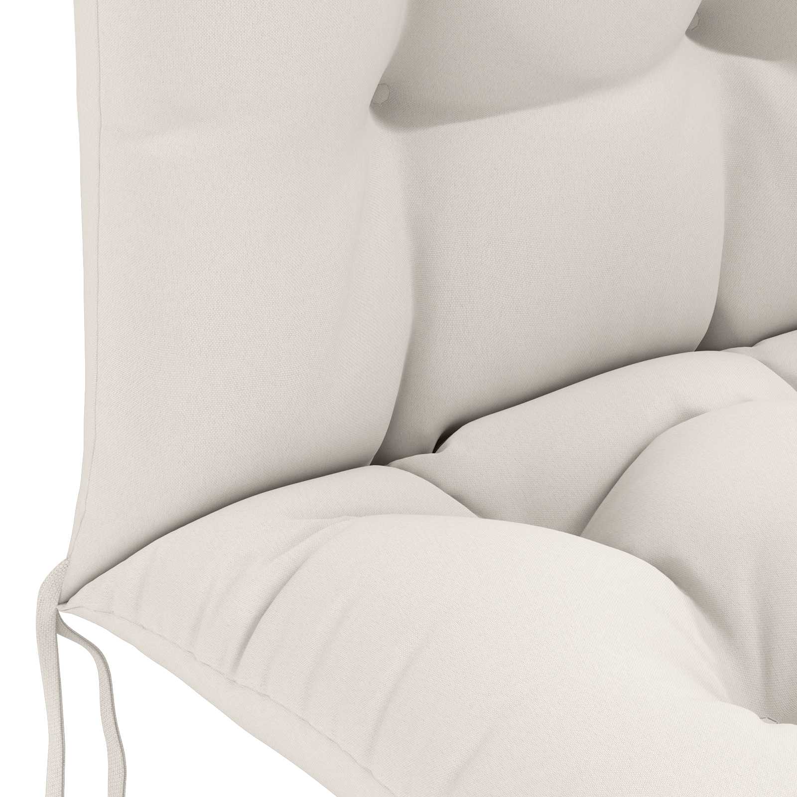 Cuscino per Lounger Sole PUTTEN 100% Poliestere Bianco