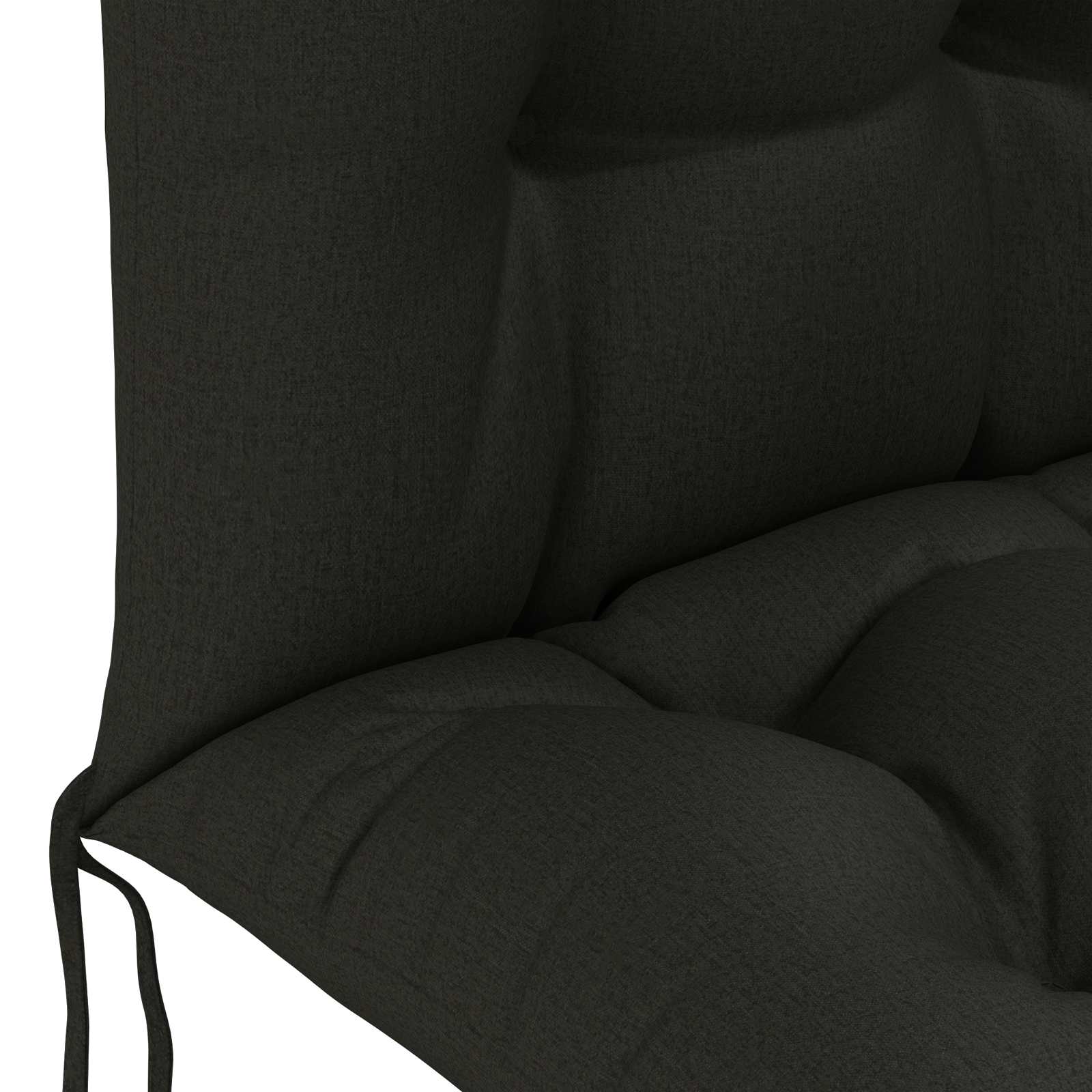 Cuscino per Lounger Sole PUTTEN 100% Poliestere Nero