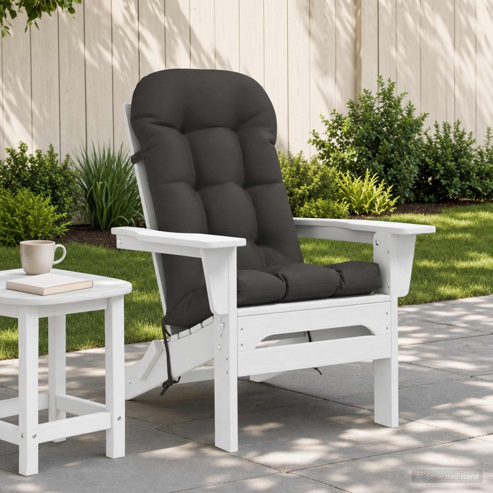 Cuscino per Lounger Sole PUTTEN 100% Poliestere Antracite