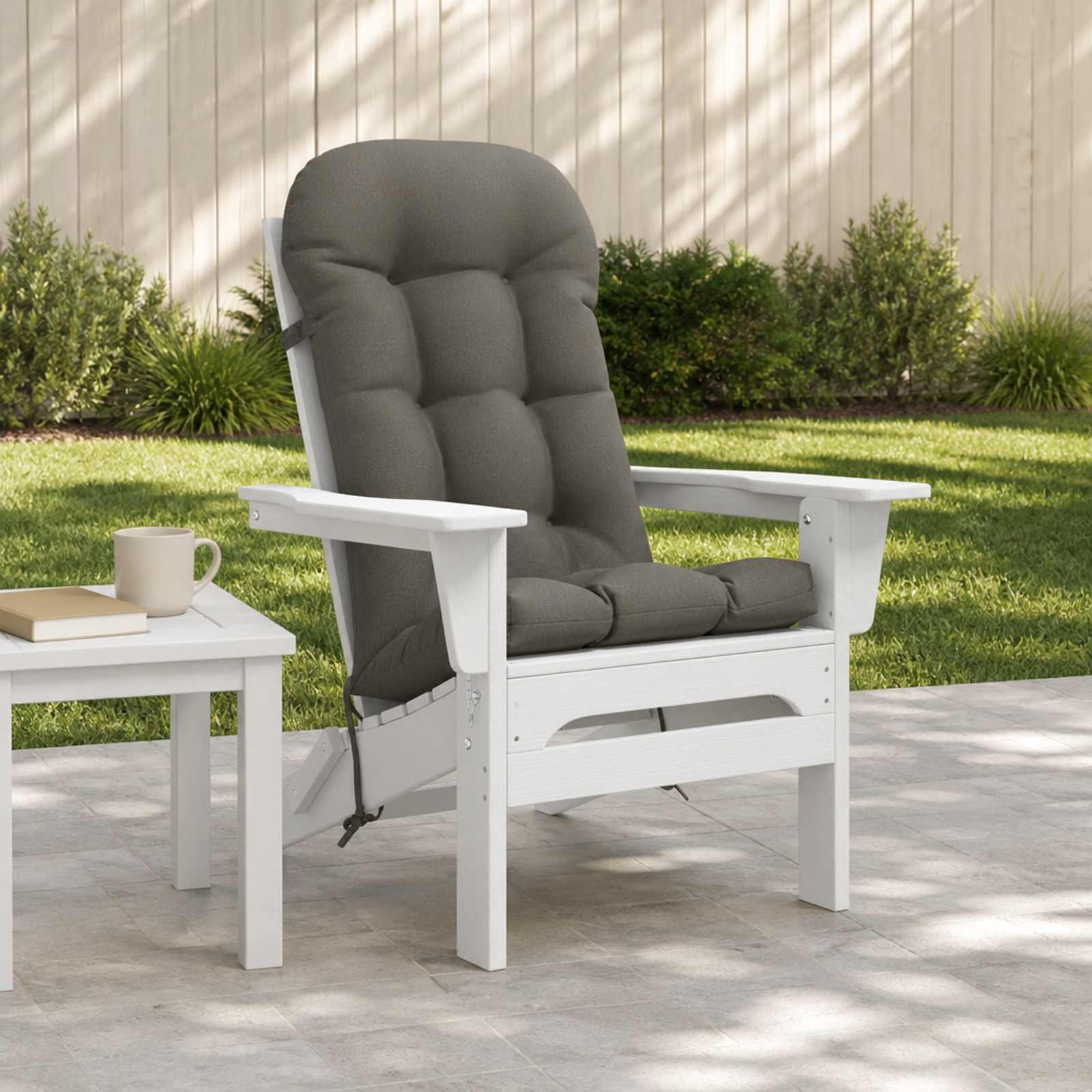 Cuscino per Lounger Sole PUTTEN 100% Poliestere Grigio