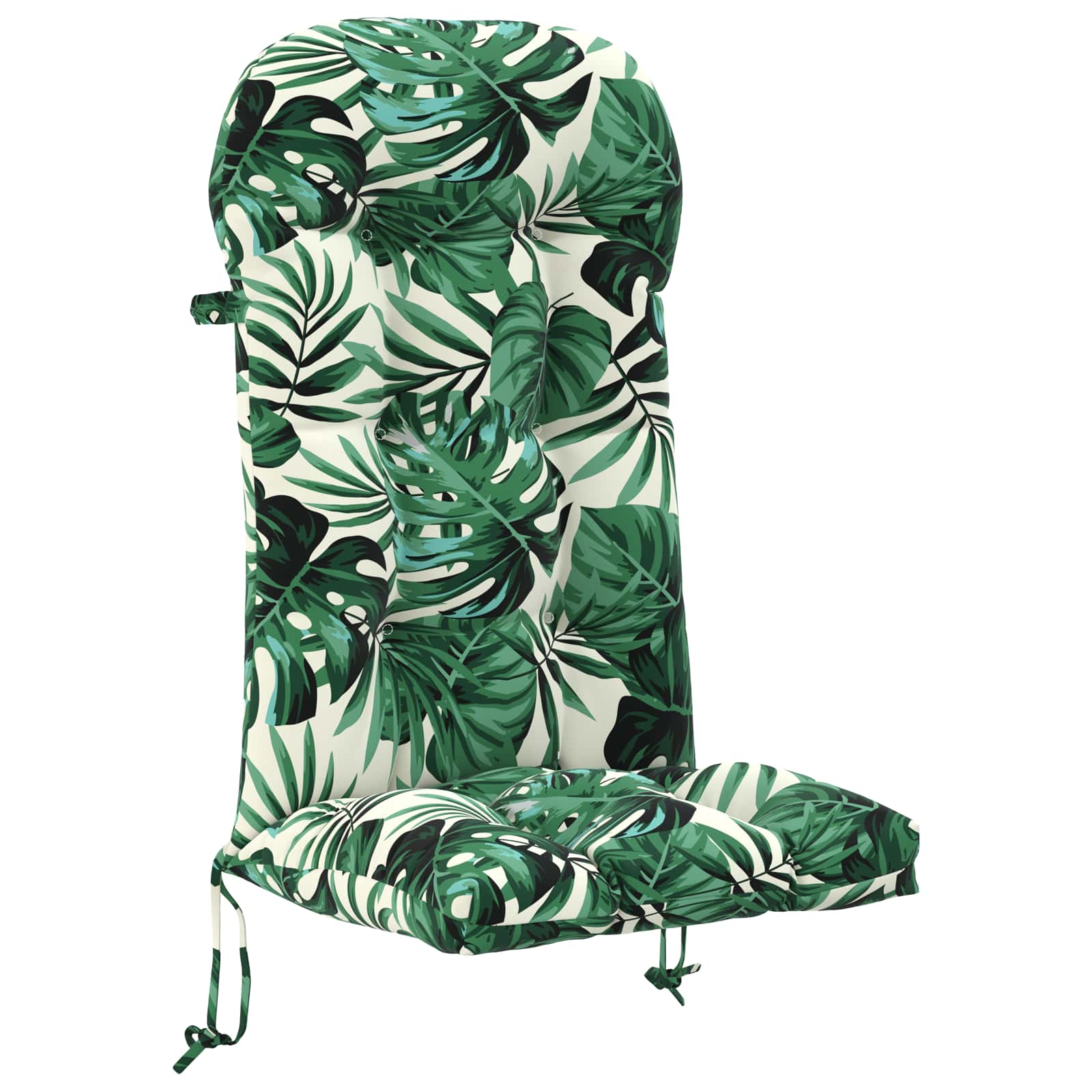Cuscino per Lounger Sole PUTTEN 100% Poliestere Motivo a Foglie