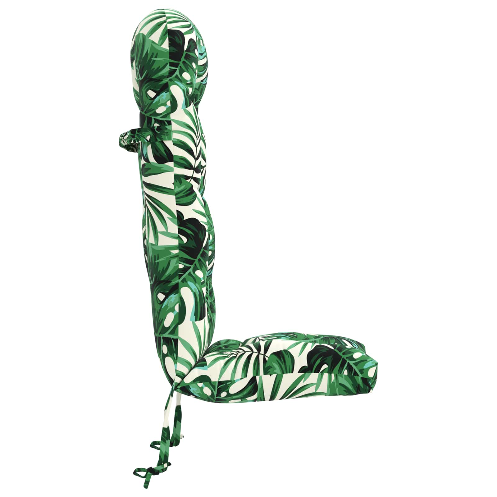 Cuscino per Lounger Sole PUTTEN 100% Poliestere Motivo a Foglie