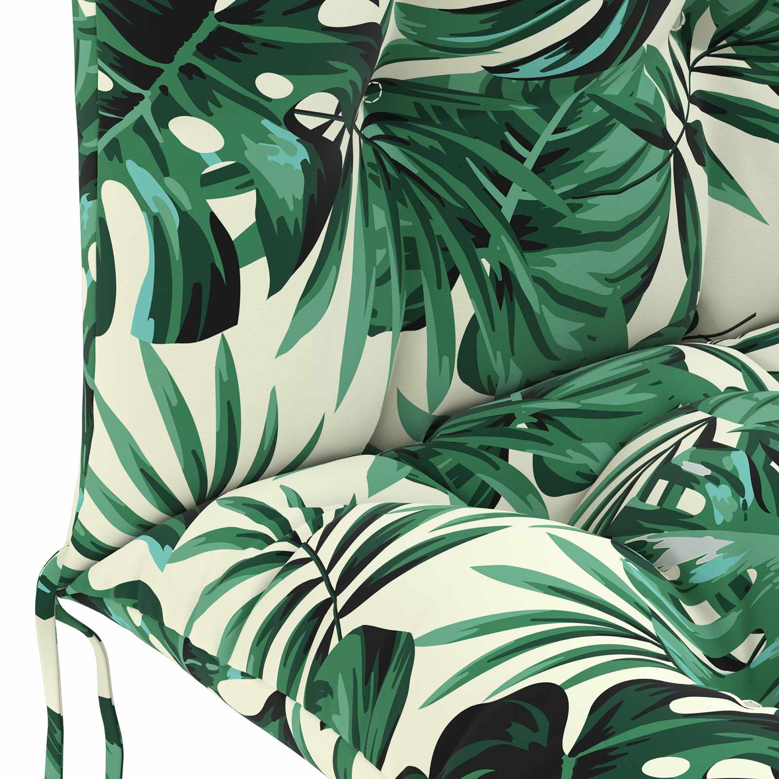 Cuscino per Lounger Sole PUTTEN 100% Poliestere Motivo a Foglie