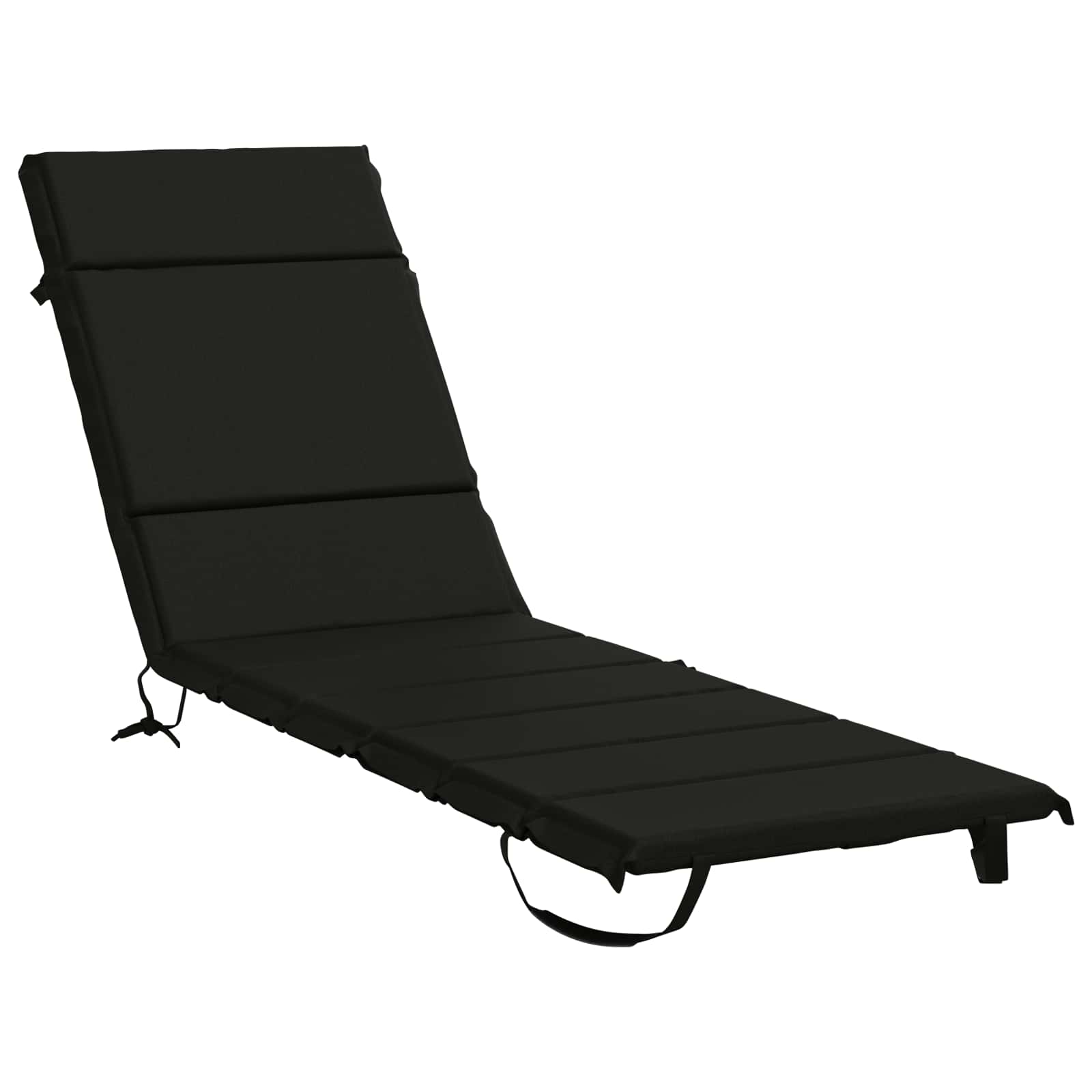 Cuscino per Lettino GEMERT 100% Poliestere Nero 200 x 50 x 3 cm