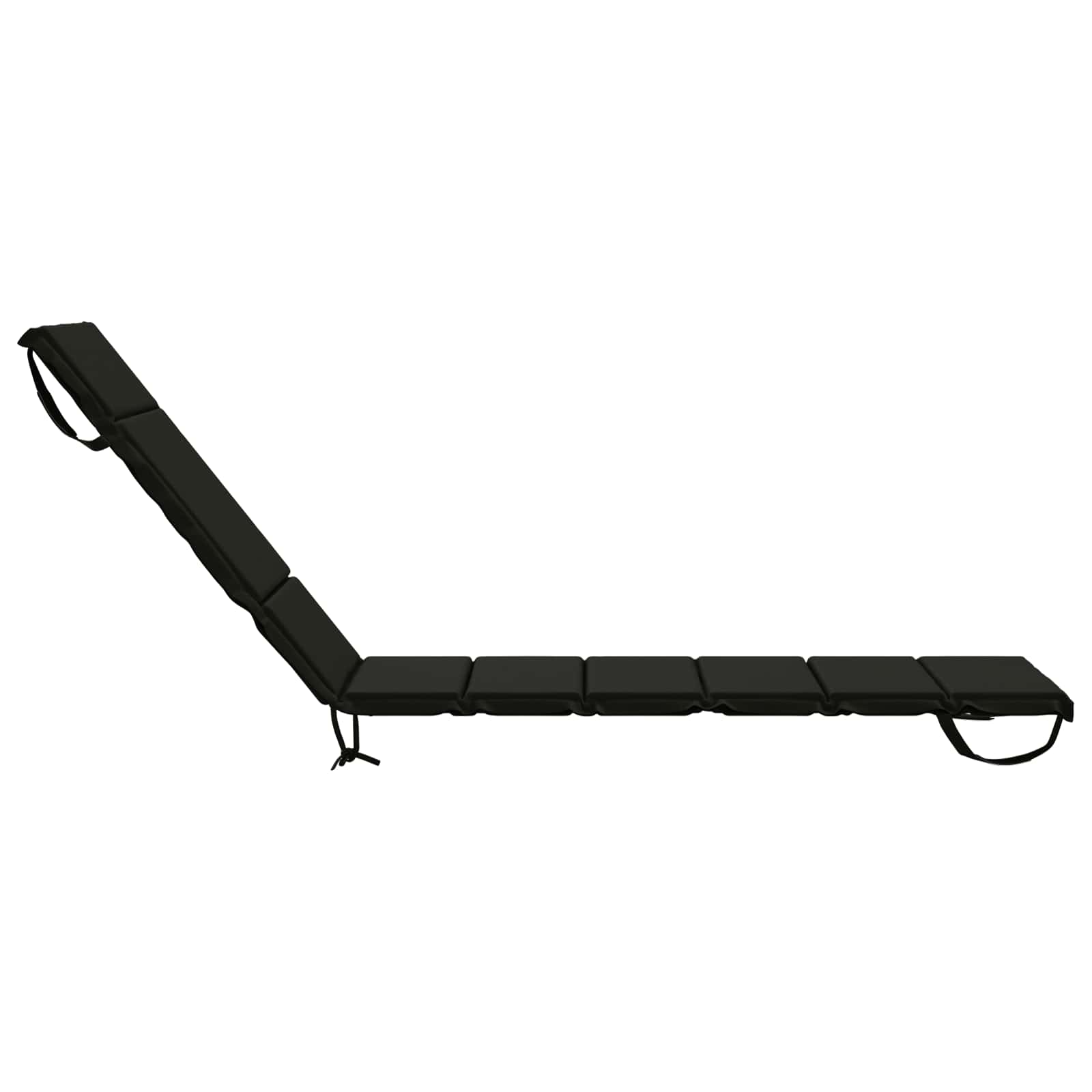 Cuscino per Lettino GEMERT 100% Poliestere Nero 200 x 50 x 3 cm