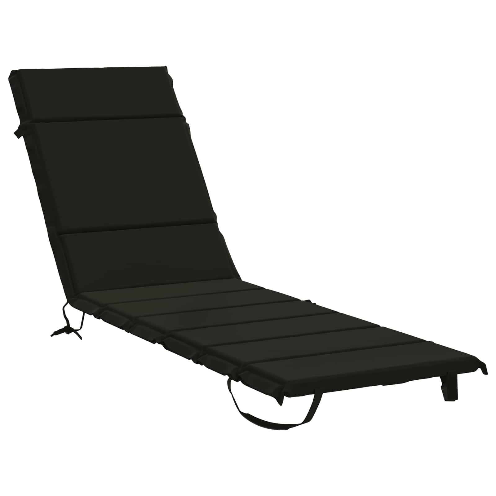 Cuscino per Lettino GEMERT 100% Poliestere Nero 200 x 50 x 3 cm