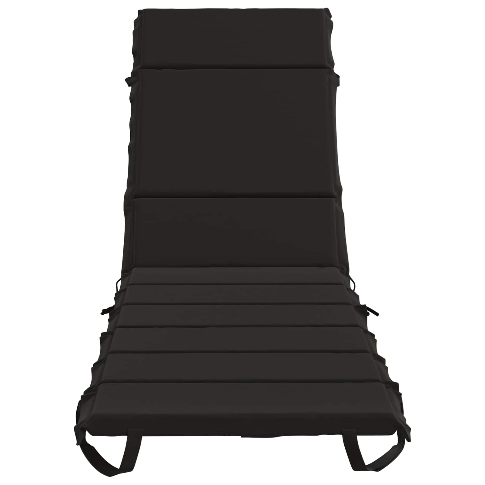 Cuscino per Lettino GEMERT 100% Poliestere Nero 200 x 50 x 3 cm