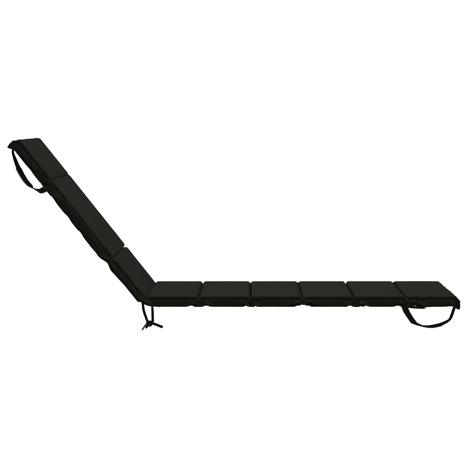 Cuscino per Lettino GEMERT 100% Poliestere Nero 200 x 50 x 3 cm