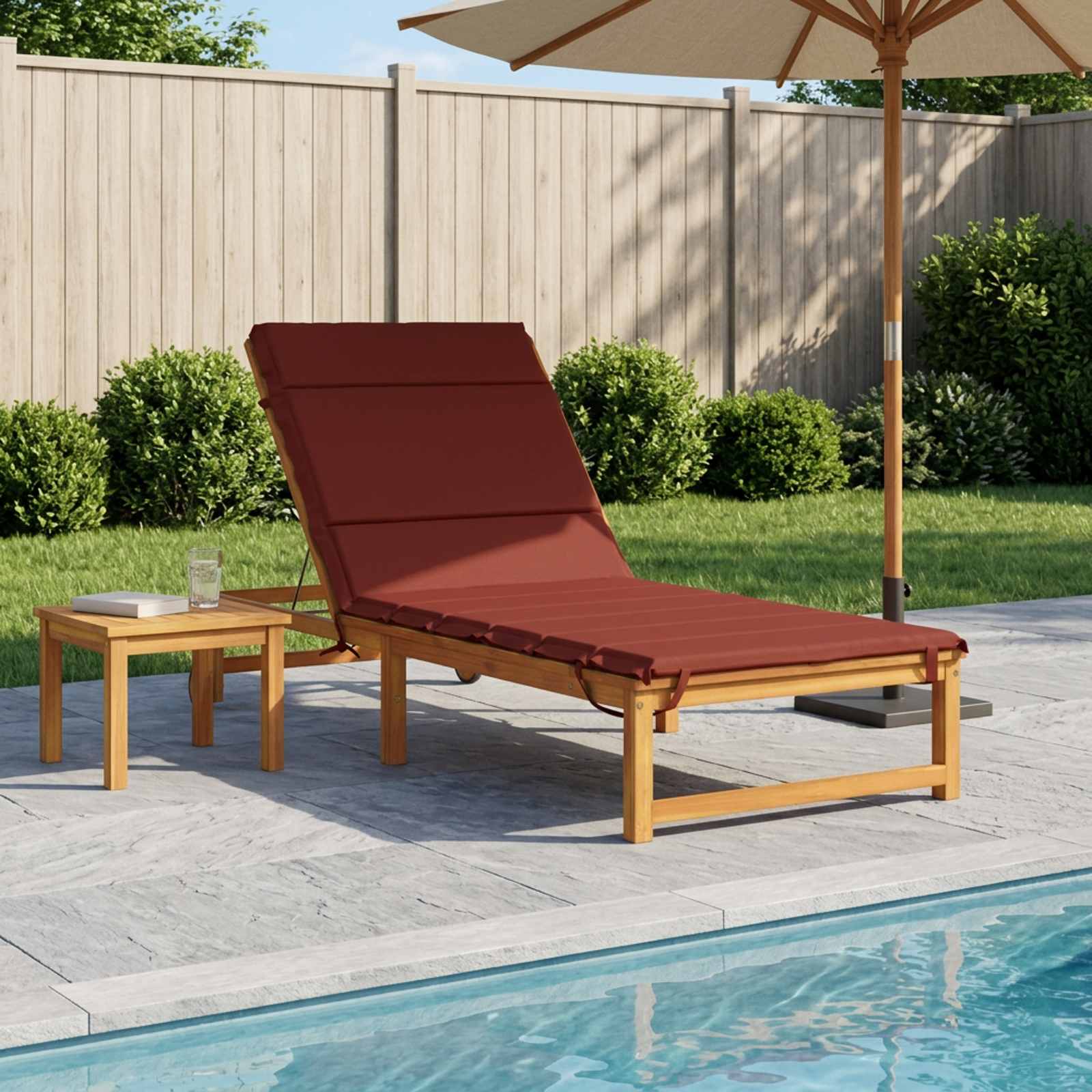Cuscino per Lettino GEMERT 100% Poliestere Rosso