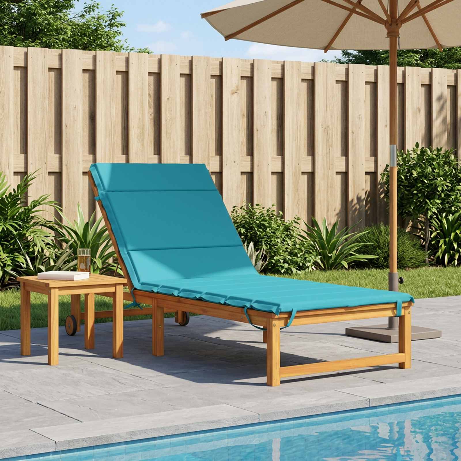 Cuscino per Lettino GEMERT 100% Poliestere Turchese