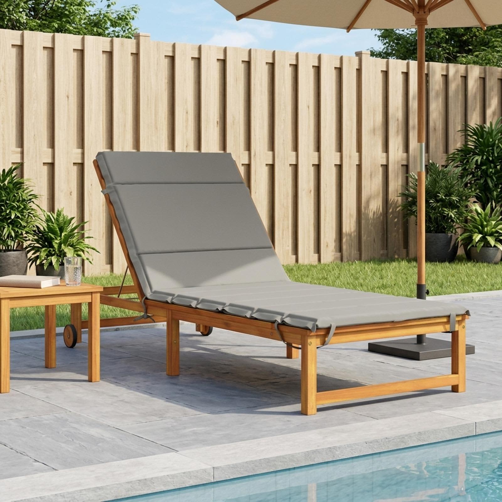 Cuscino per Lettino GEMERT 100% Poliestere Grigio