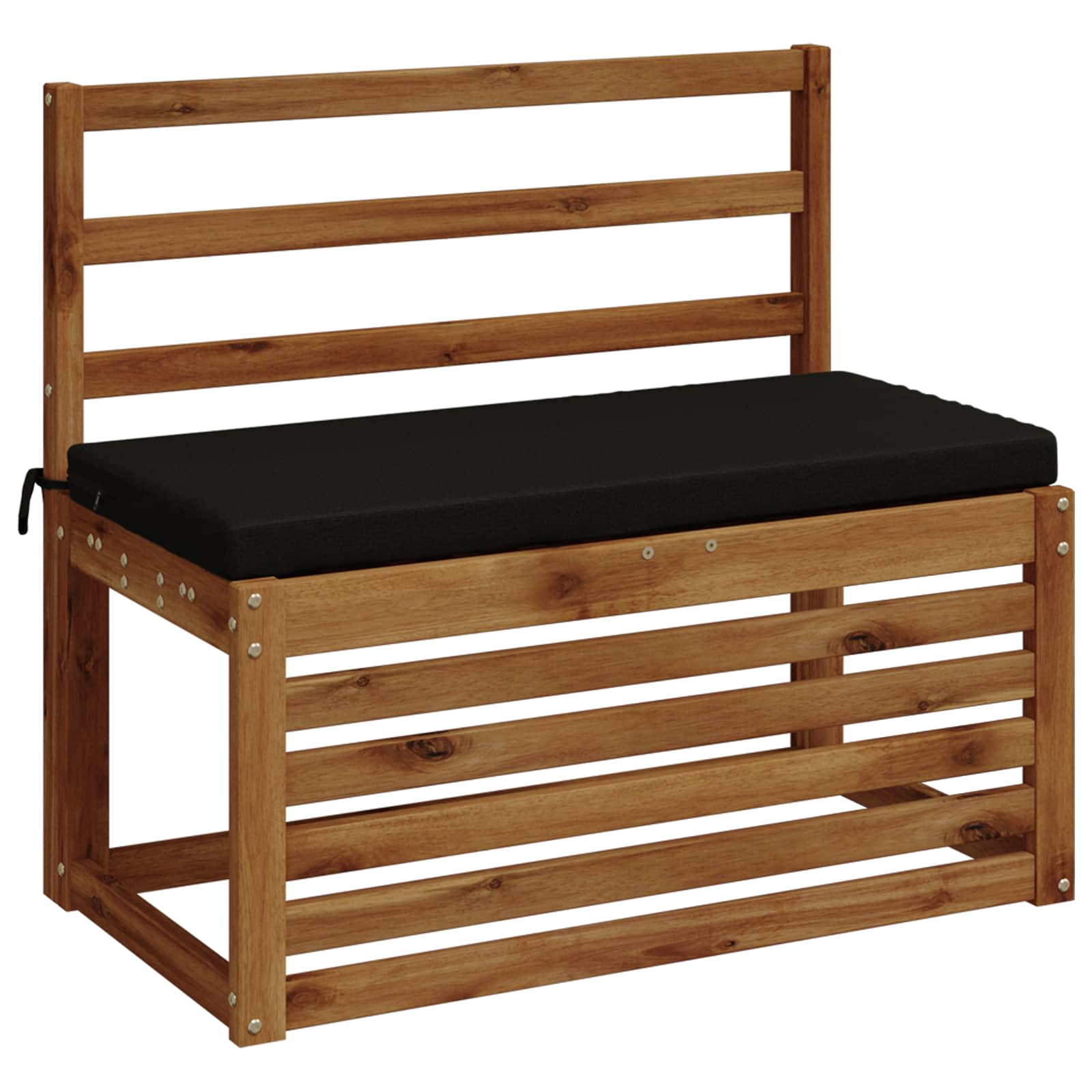 Cuscino per panchina SOEST 100% Poliestere Nero 60 x 40 x 5 cm