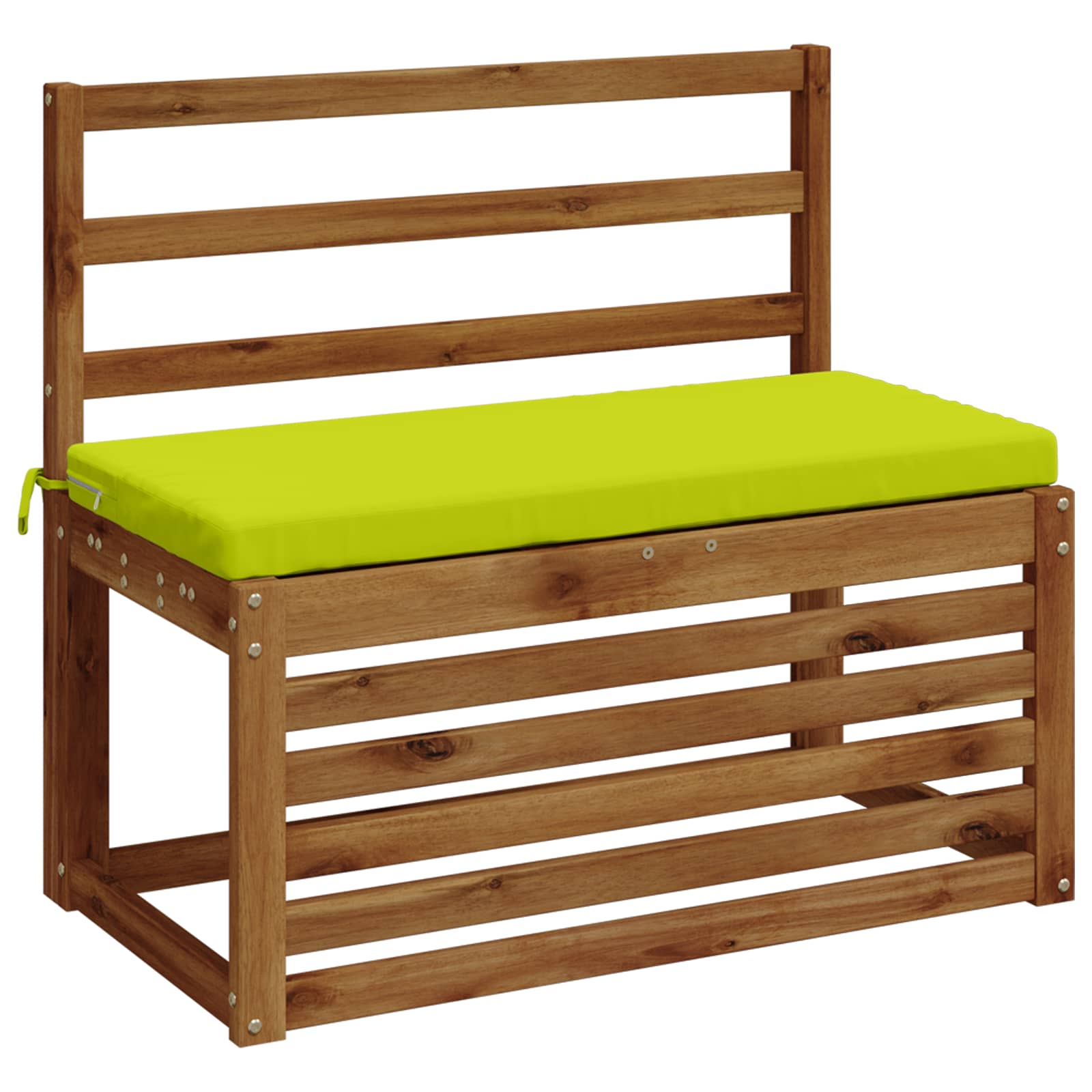 Cuscino per panchina SOEST 100% Poliestere Verde brillante.