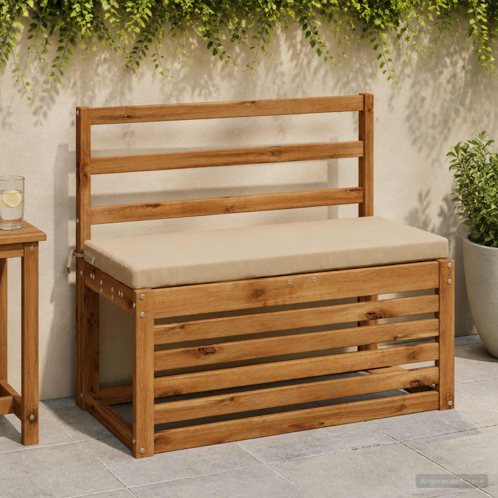 Cuscino per panchina SOEST 100% Poliestere Sabbia