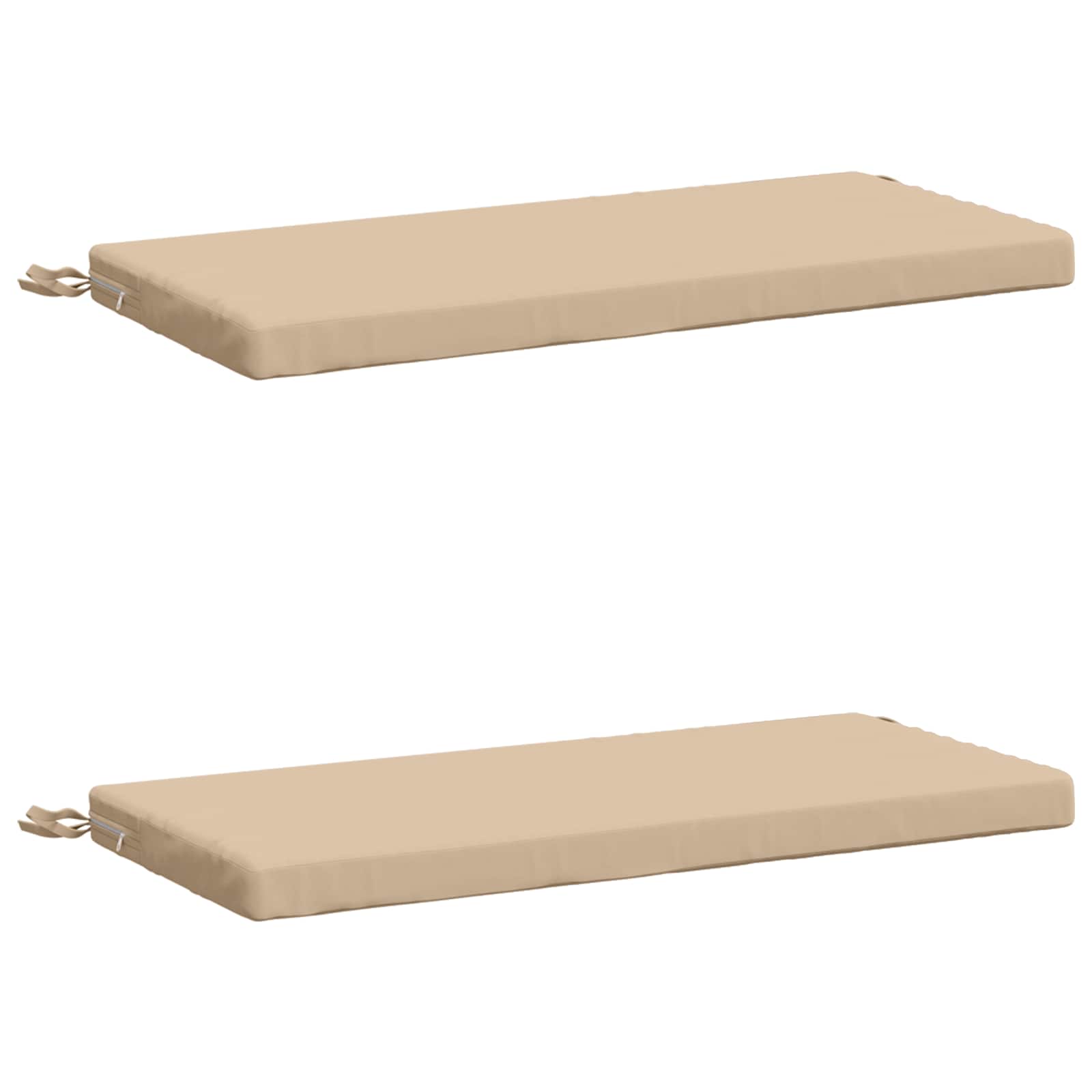 Cuscini per Panchina a 2 Pezzi SOEST 2 pz 100% Poliestere Crema