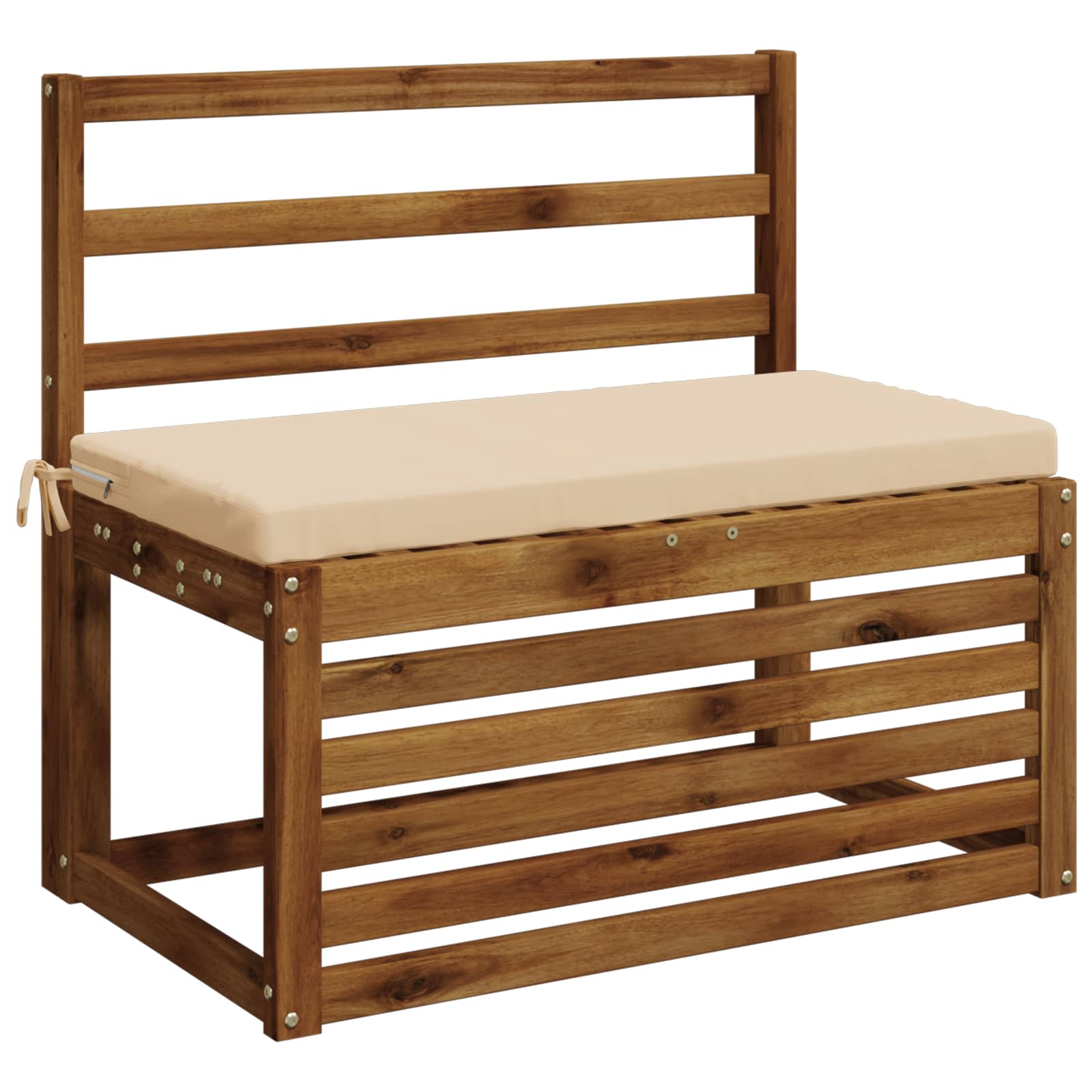 Cuscini per Panchina a 2 Pezzi SOEST 2 pz 100% Poliestere Crema