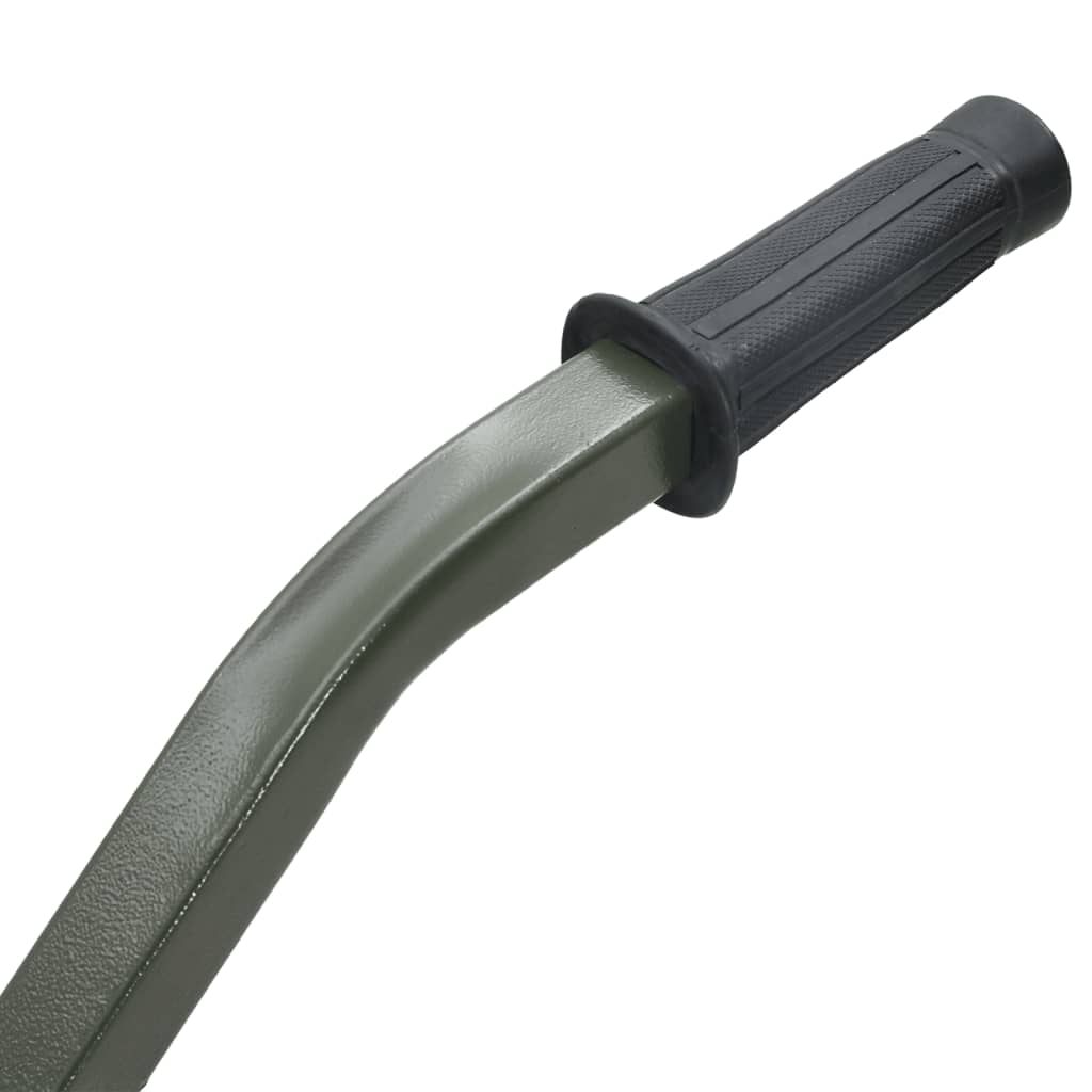 Carrello da Pesca Verde con Ruota Acciaio Verniciato a Polvere