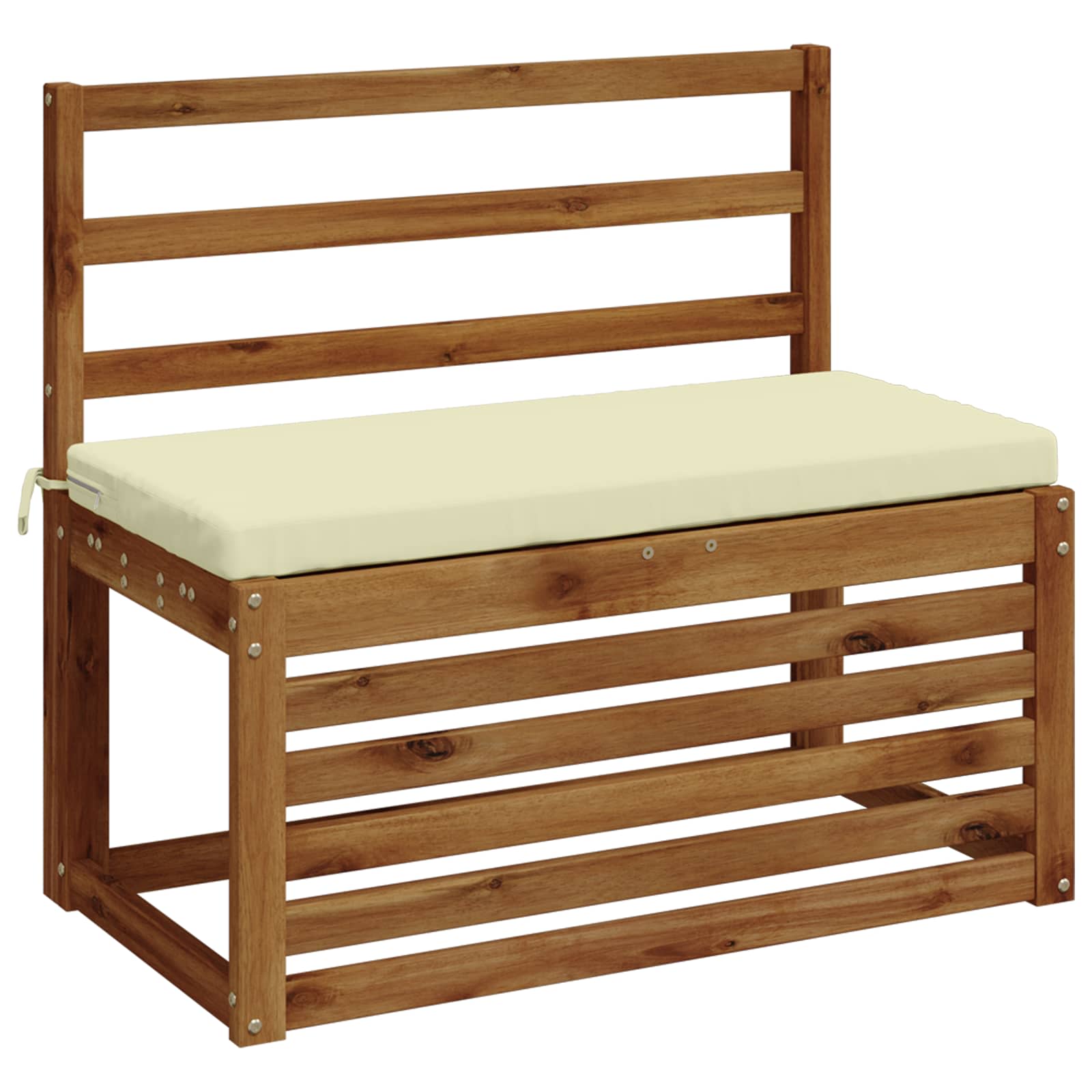 Cuscino per panchina SOEST 100% Poliestere Crema 80 x 40 x 5 cm