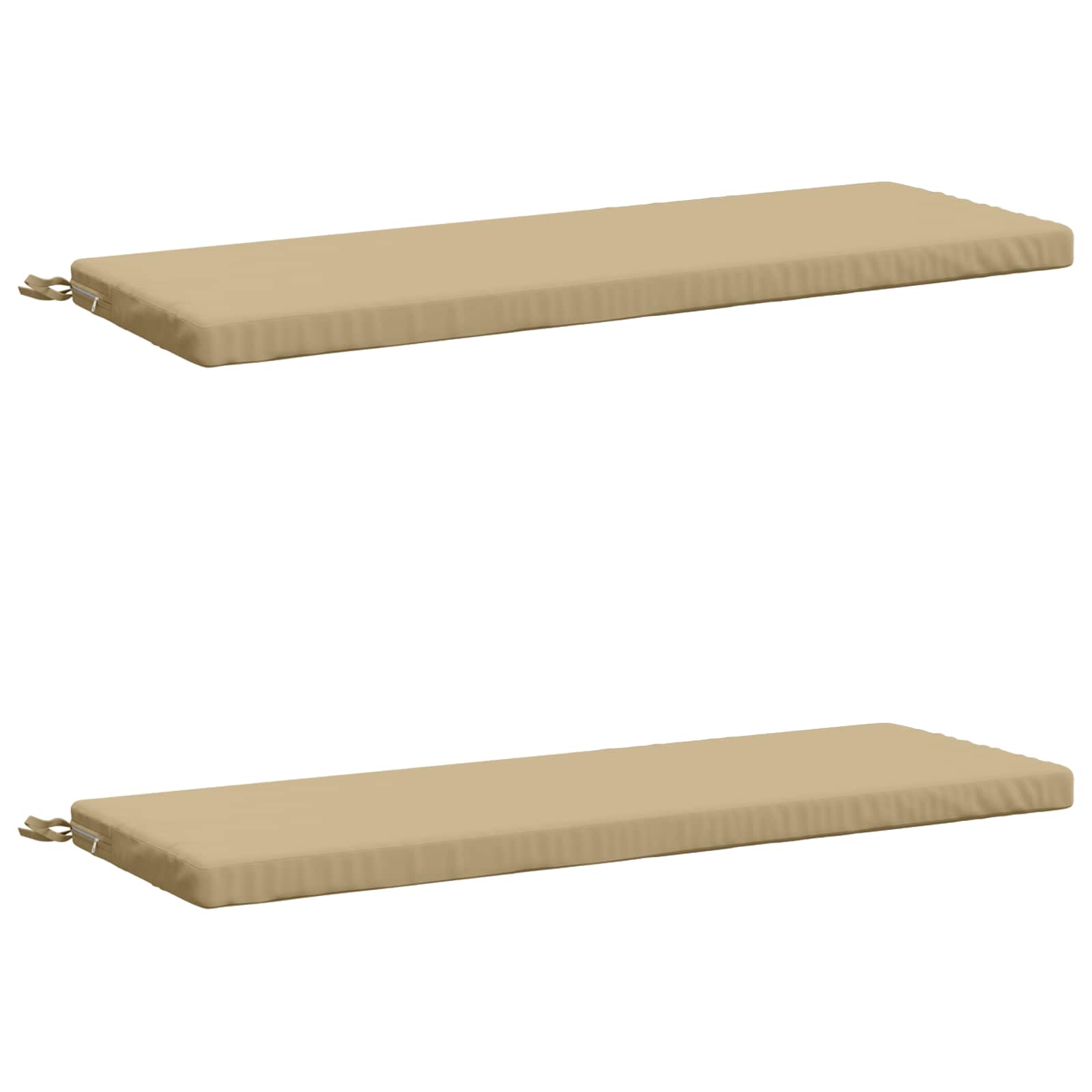 Cuscini per Panchina a 2 Pezzi SOEST 2 pz 100% Poliestere Beige