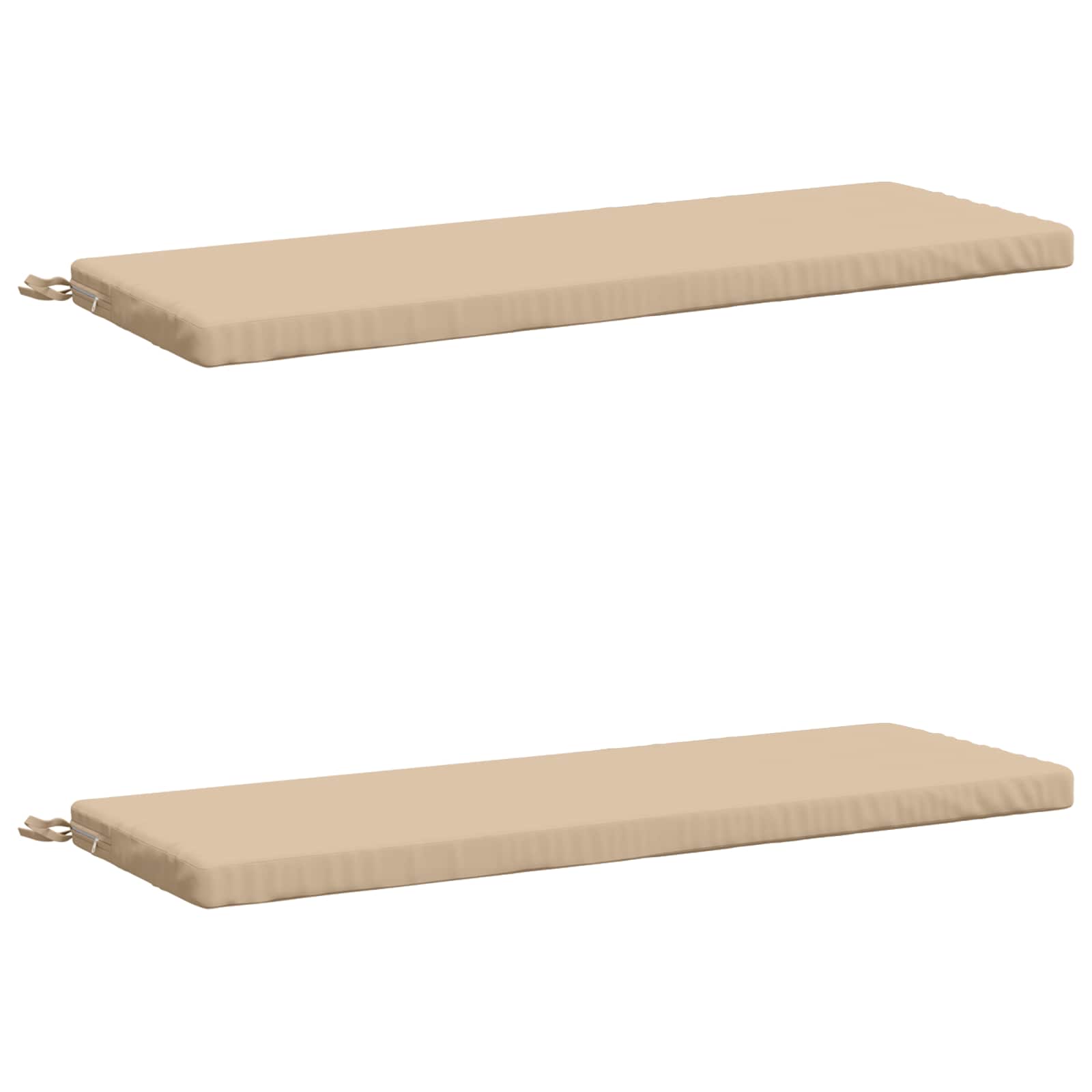 Cuscini per Panchina a 2 Pezzi SOEST 2 pz 100% Poliestere Crema