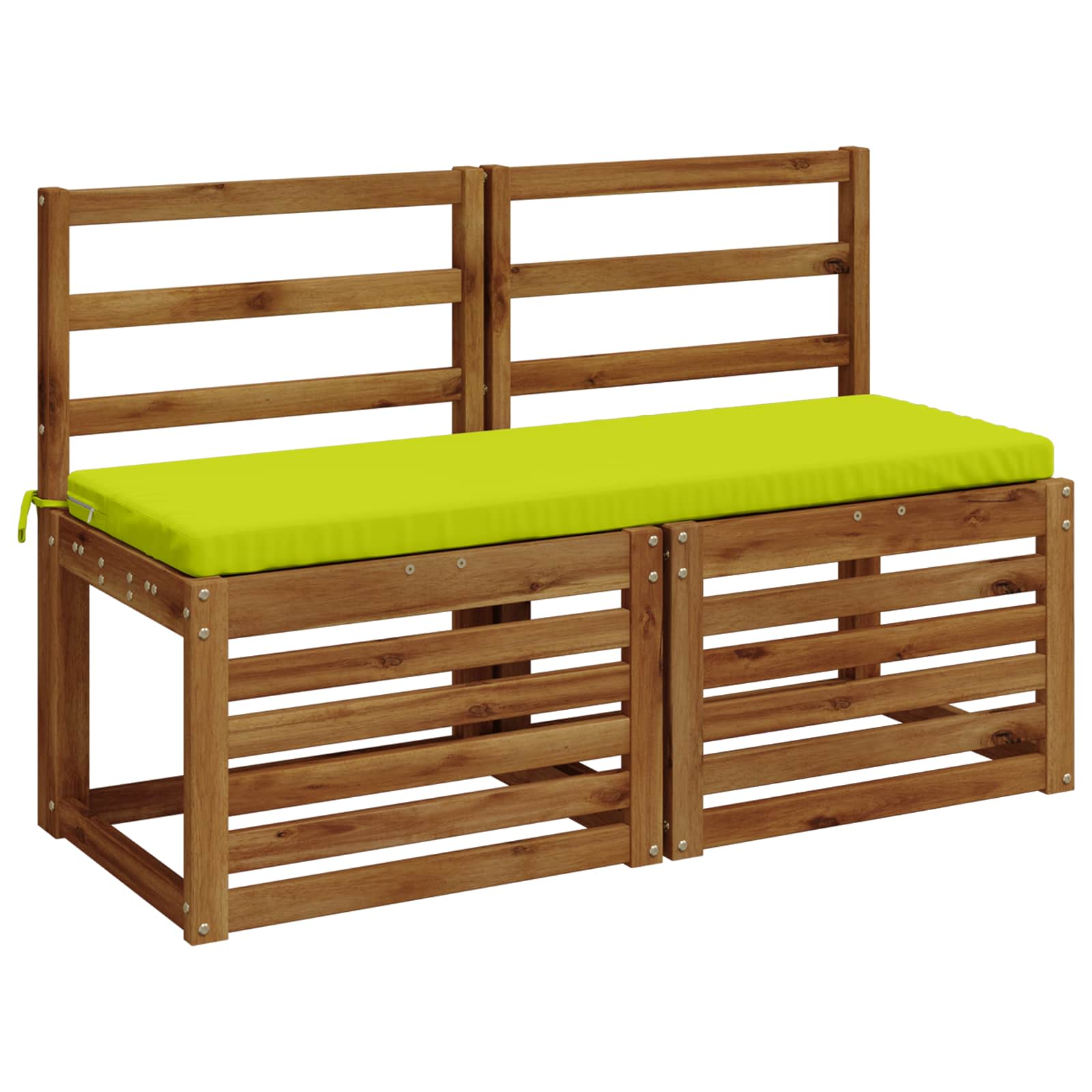 Cuscino per panchina SOEST 100% Poliestere Verde brillante.
