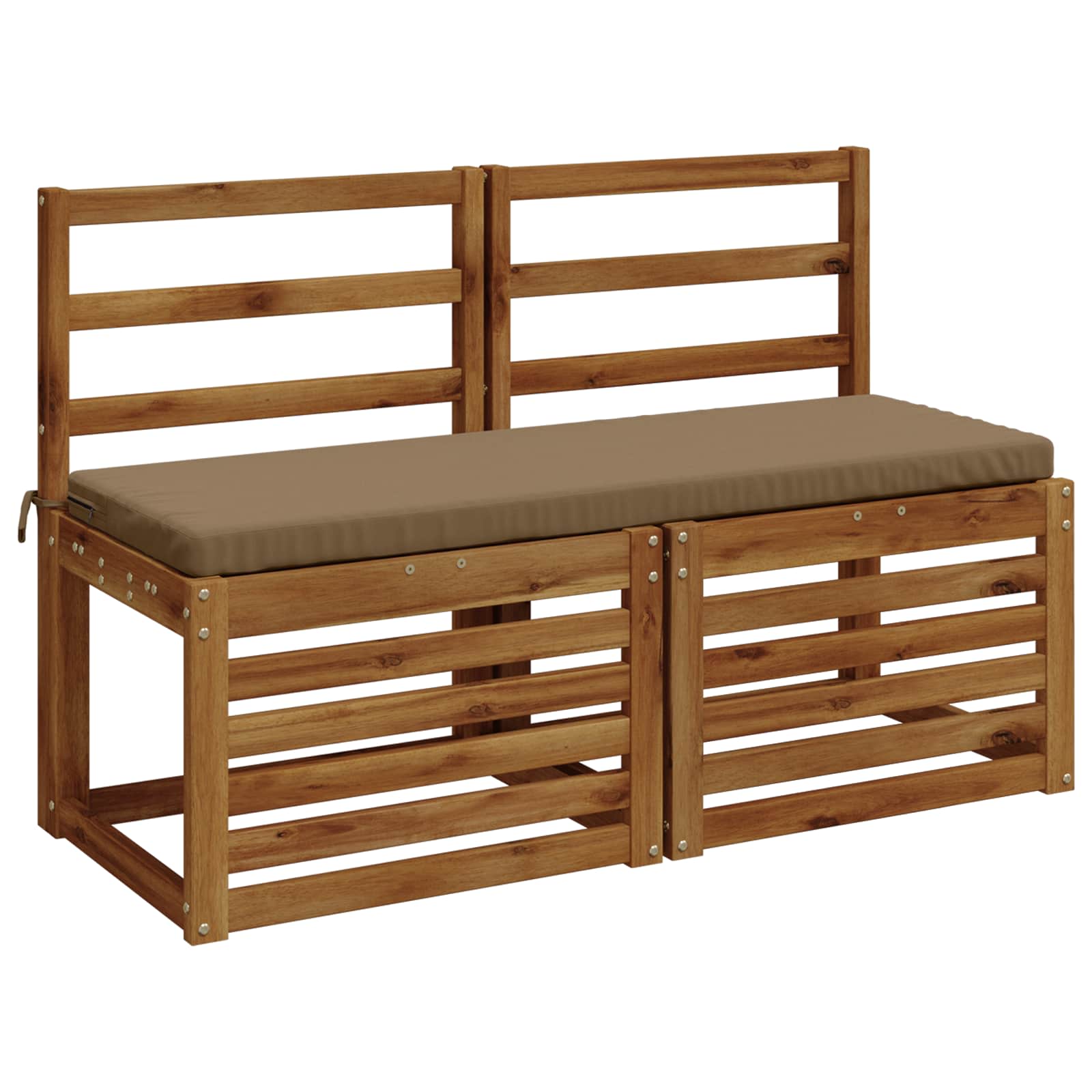 Cuscino per panchina SOEST 100% Poliestere Tortora