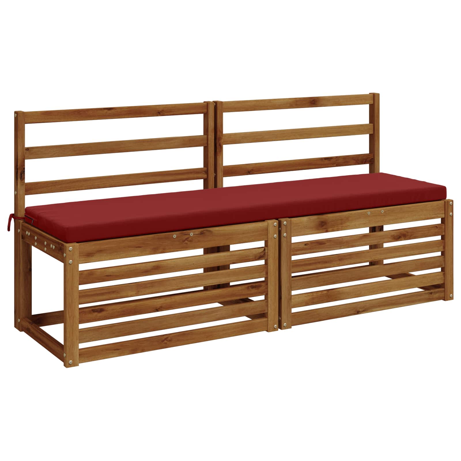 Cuscino per panchina SOEST 100% Poliestere Rosso Vino